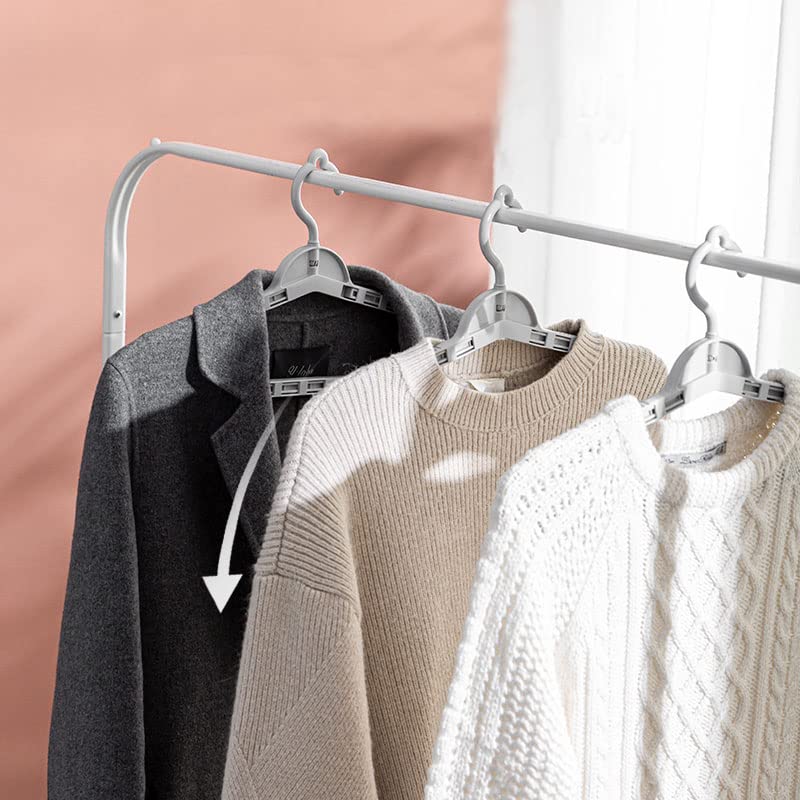 Foshine 4 Pack Extra Large Hangers Big Clothes Hangers Enlarge Adjustable Shoulder 16.5''-26'' Drying Hanger Sturdy For Wide Pol