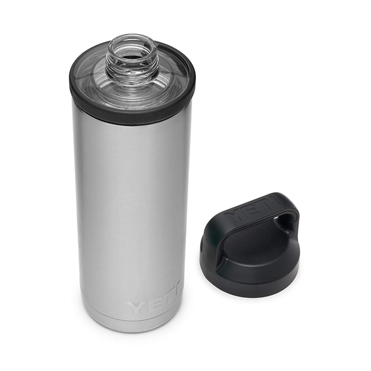 YETI Rambler 18 oz Bottle, Leakproof, Vacuum Insulated, Stainless Steel with Chug Cap, Stainless