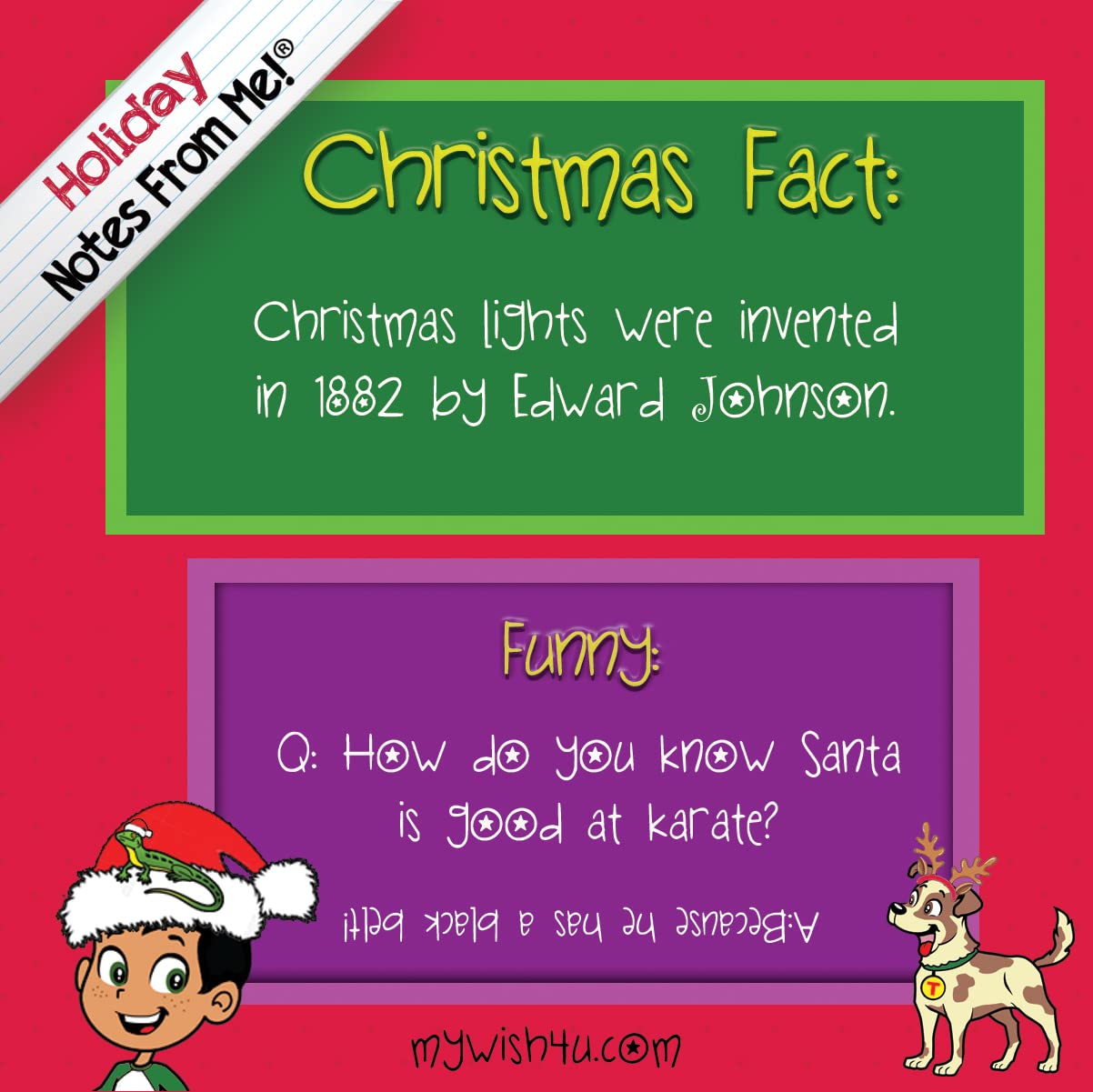 Notes From Me! Lunch Box Notes For Kids - 50 Colorful Tear-Off Notes With Fun Facts, Jokes, And Riddles To Make Mealtime Fun And