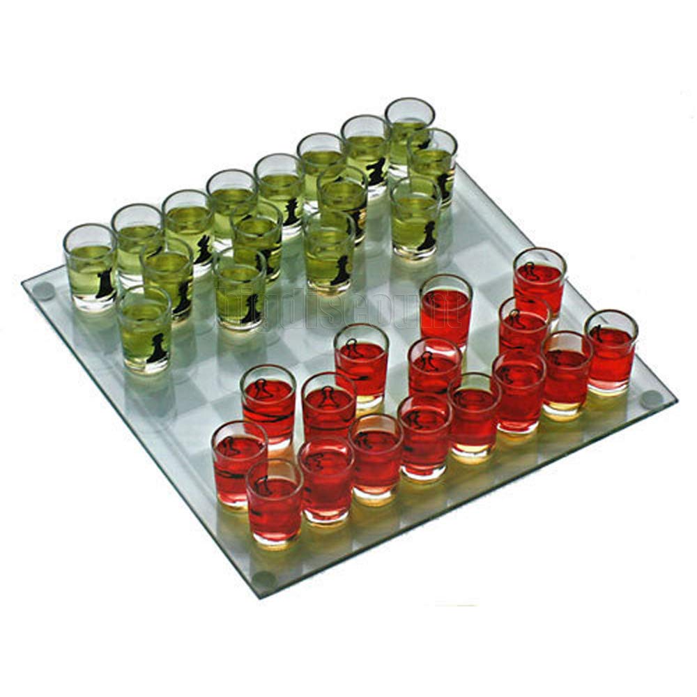 Chh Drinking Shot Glass Chess Set