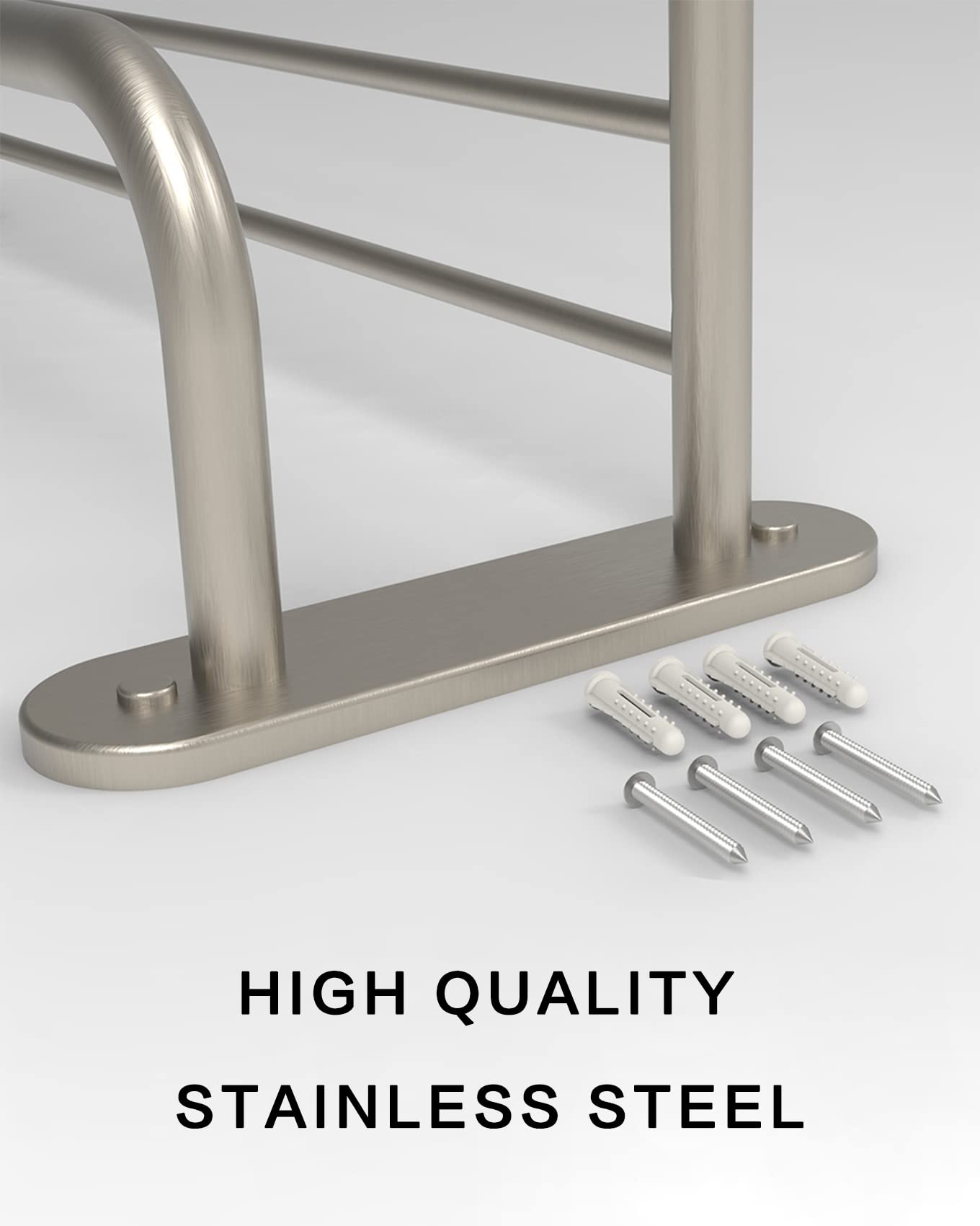 Fixsen 24 Inch Bathroom Towel Rack Towel Bar Towel Shelf Brushed Nickel Stainless Steel And Zinc Alloy Wall Mount 1Pc For House