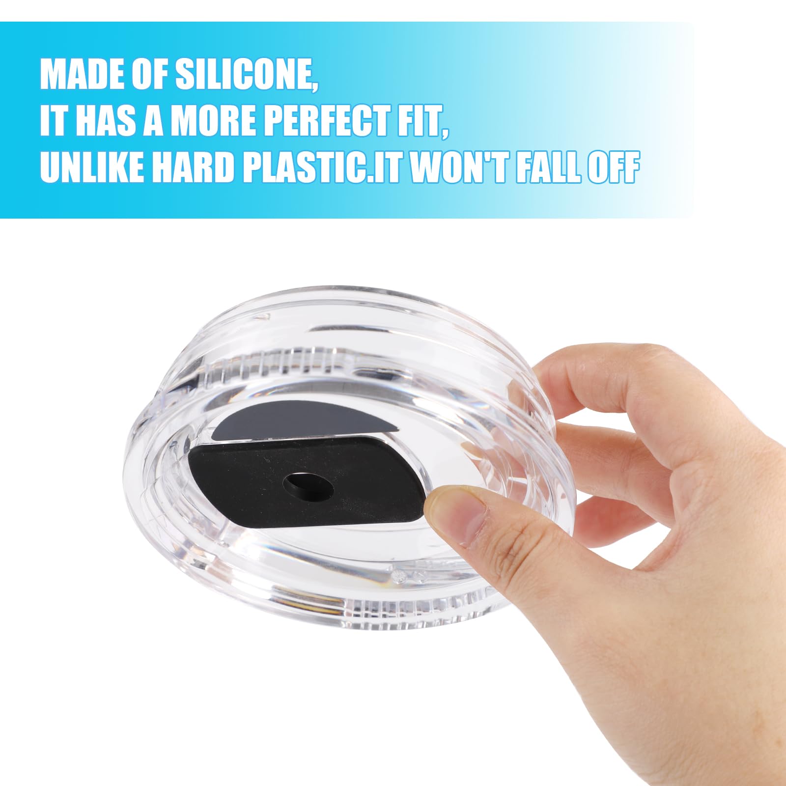 3Pcs Replacement Slider Compatible With Yeti 20Oz 30Oz Tumbler Bpa-Free Straw Lid Accessories For Yeti Magslider/Stronghold Stra