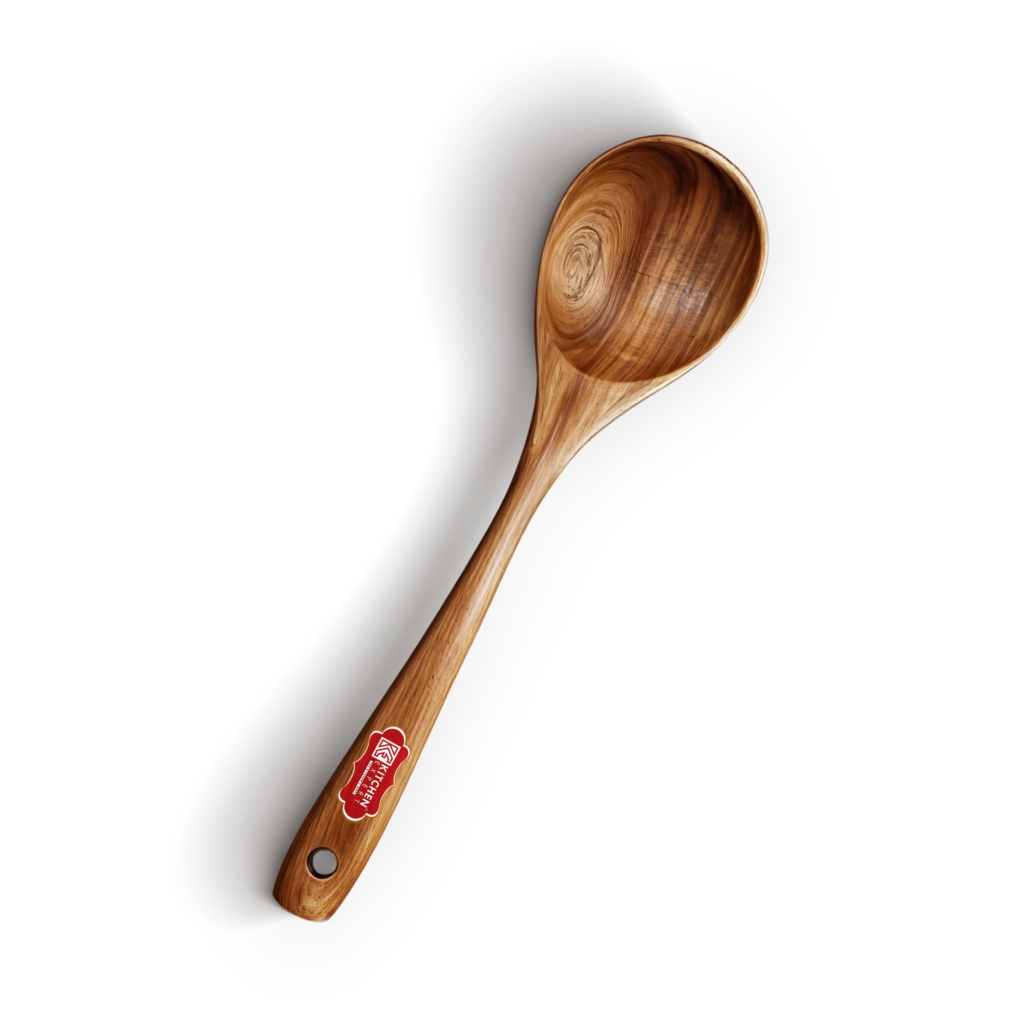 Kitchen Expert Wooden Cooking Spoon | 1 Pc | Serving Spoon | No Harmful Polish | For Non-Stick Cookware | Multipurpose