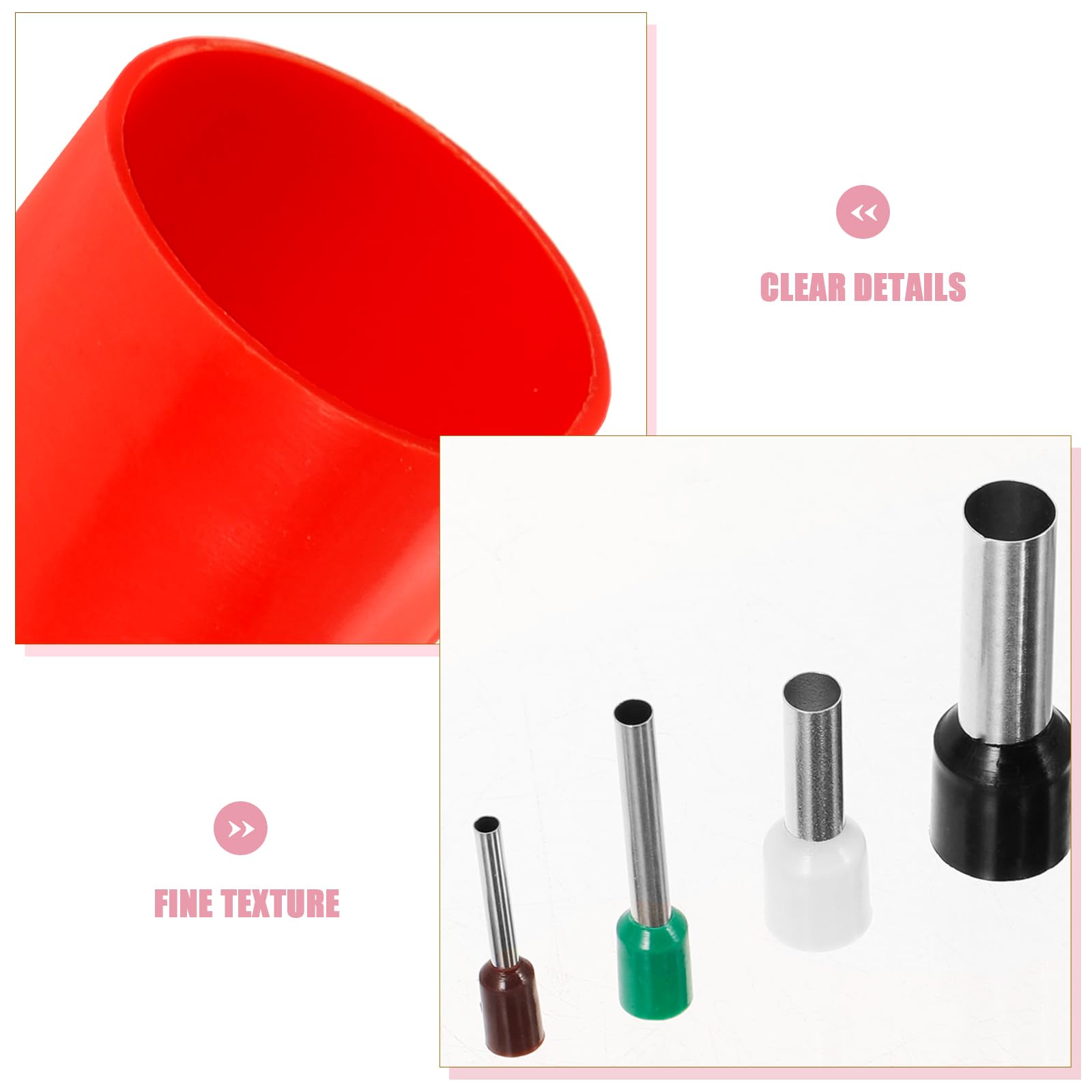 Artibetter Clay Cutters Stainless Steel Mini Indentation Circle Shape Cutters Mold For Polymer Clay Pottery 40Pcs/Set