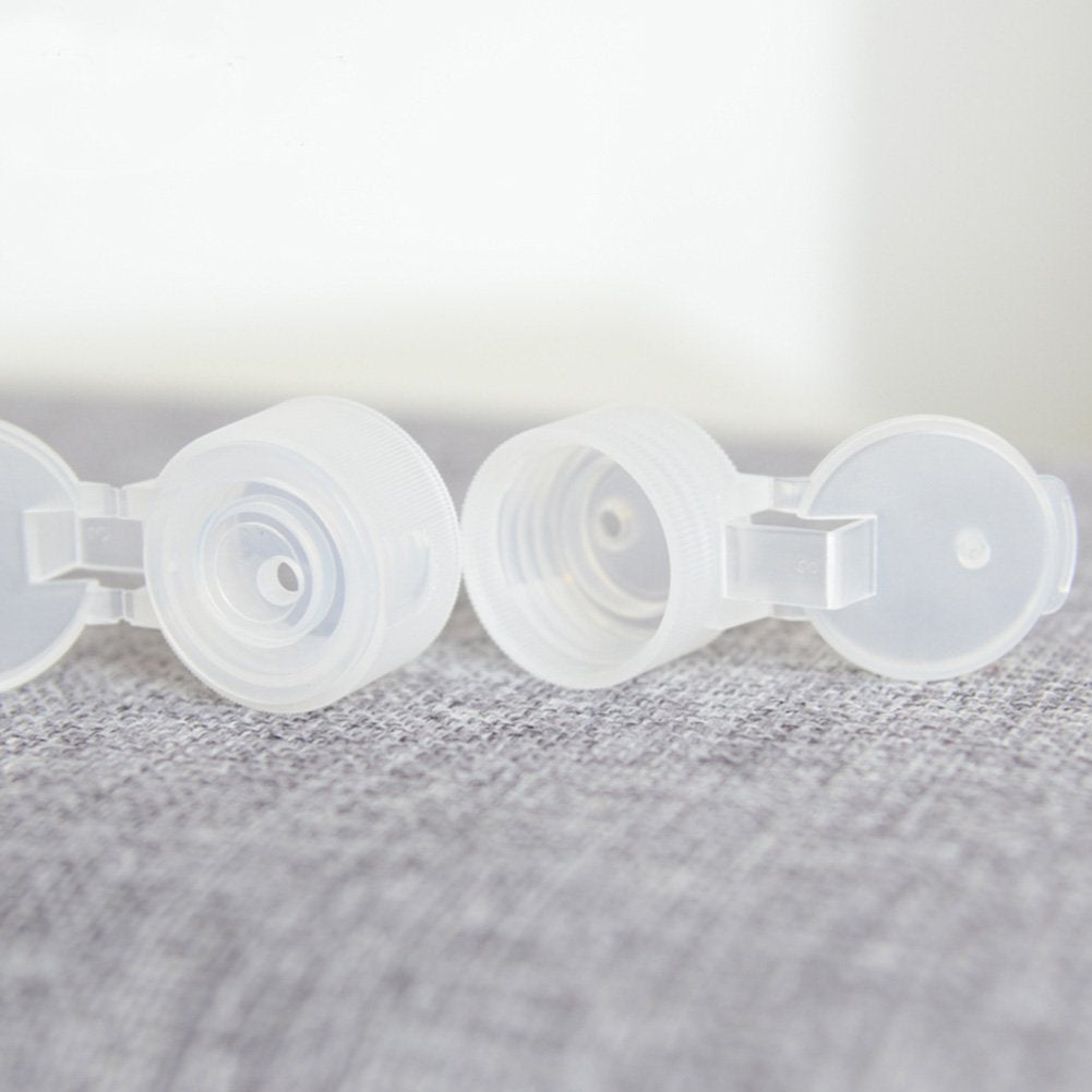 ALINK Travel Size Plastic Empty Toiletry Bottles  30ml (1 oz) Pack of 6 Liquid Containers with Labels