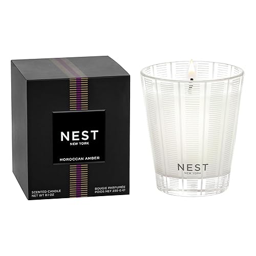 NEST Fragrances Moroccan Amber, NEST01MA003 Classic Candle, 8.1 oz