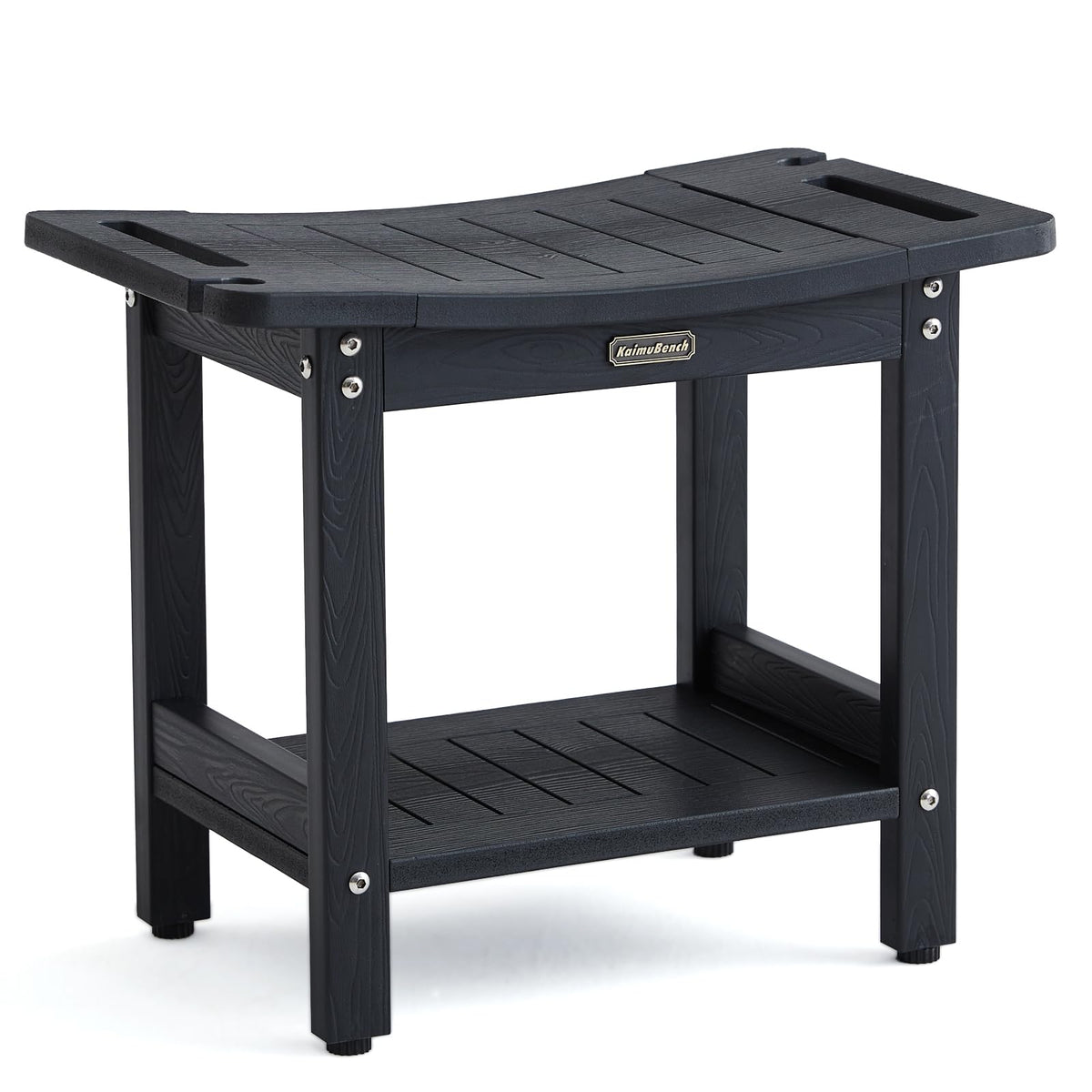 Shower Bench Seat For Shaving Legs, Waterproof Shower Stool For Inside Shower With Handles & Shower Head Holder, Bathroom Shower