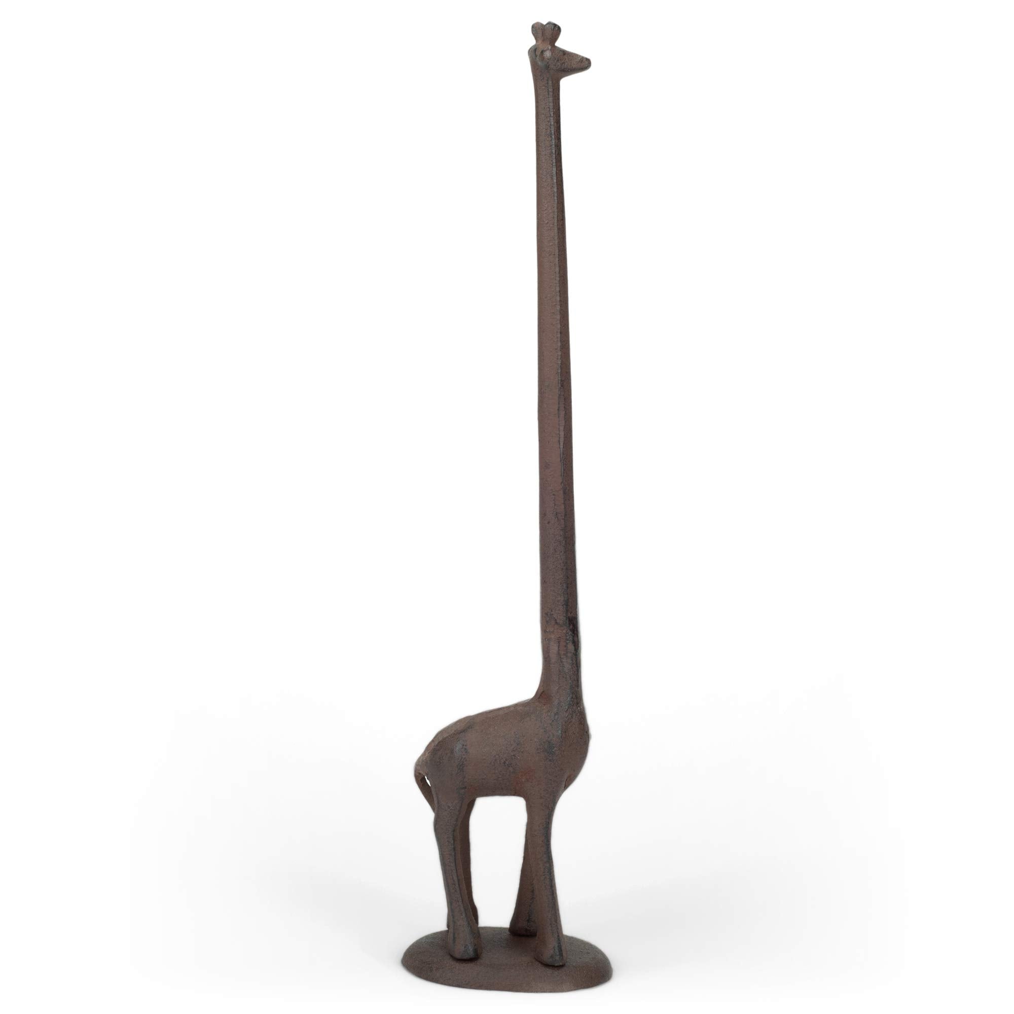 47Th & Main Cast Iron Paper Towel Holder, 17-Inches Tall, Giraffe