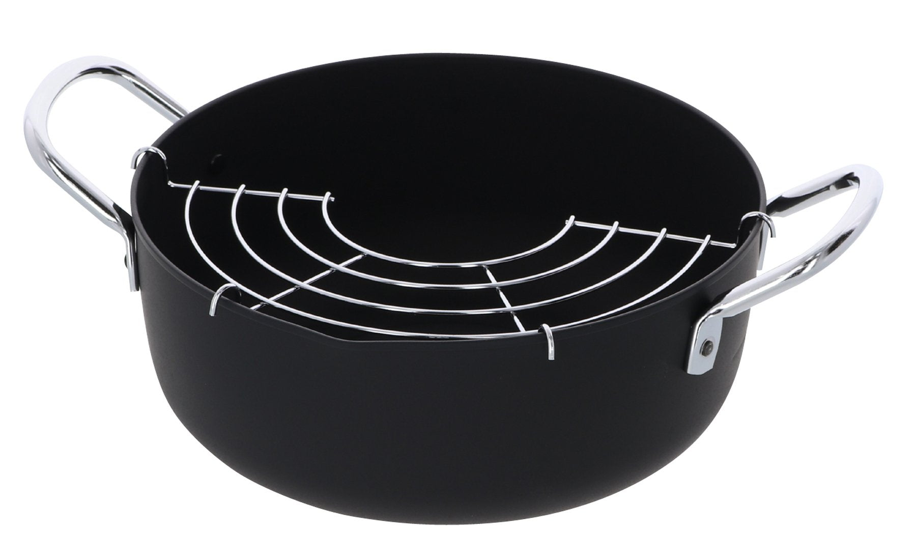 ??(Takagi) Takagi Tempura Pot, 20cm, black