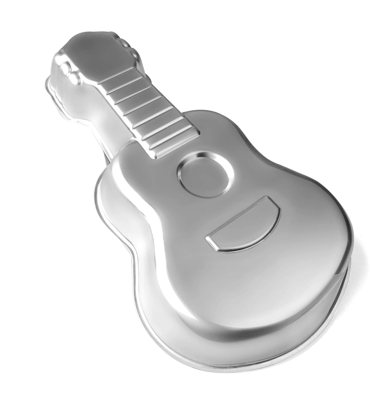 Guitar Shaped Cake Pan, Aluminum 3D Birthday Cake Mold Baking Mould Tin Cake Pan - Guitar (16.5 Inch)