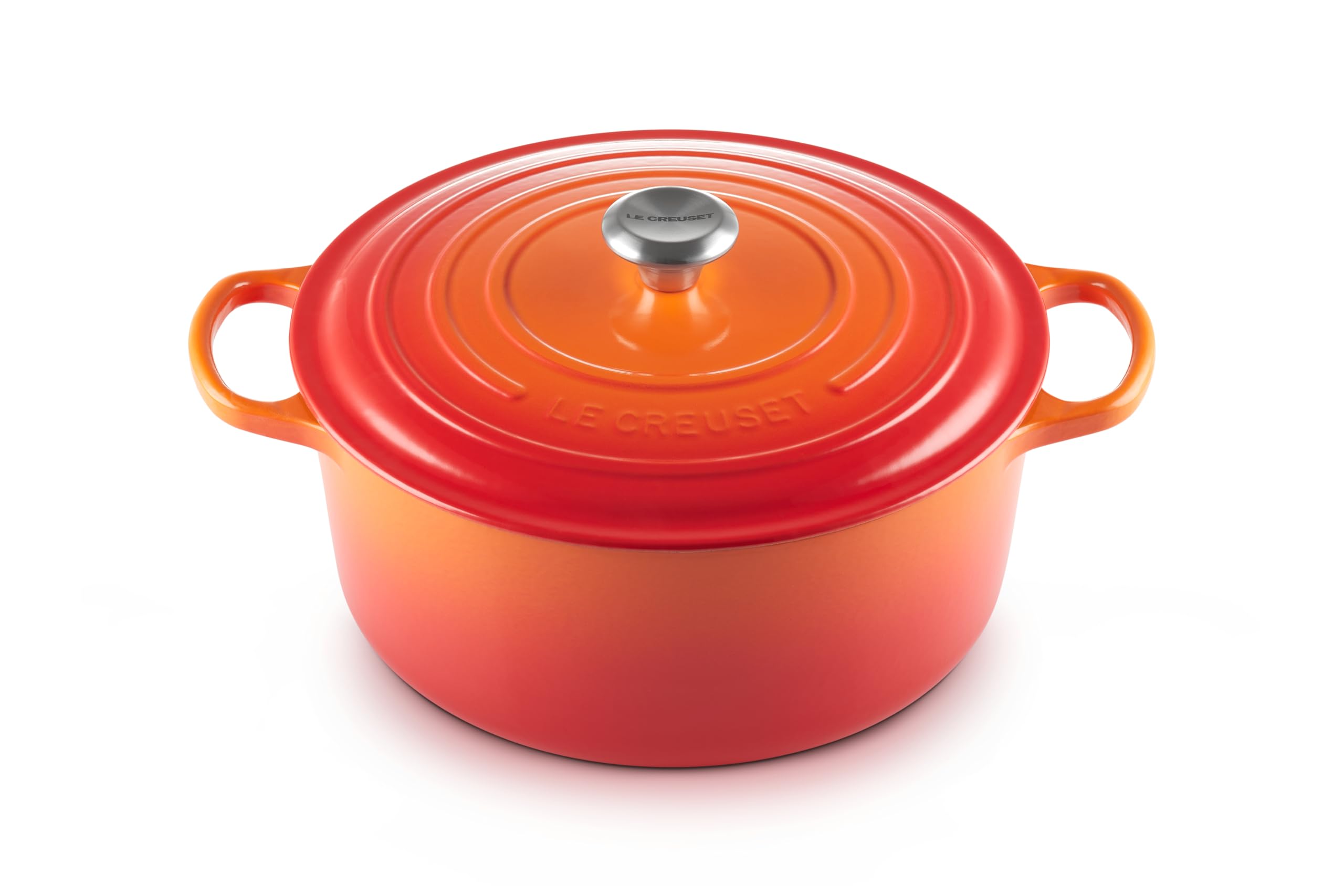 Le Creuset Enameled Cast Iron Signature Round Dutch Oven, 9 Qt., Flame