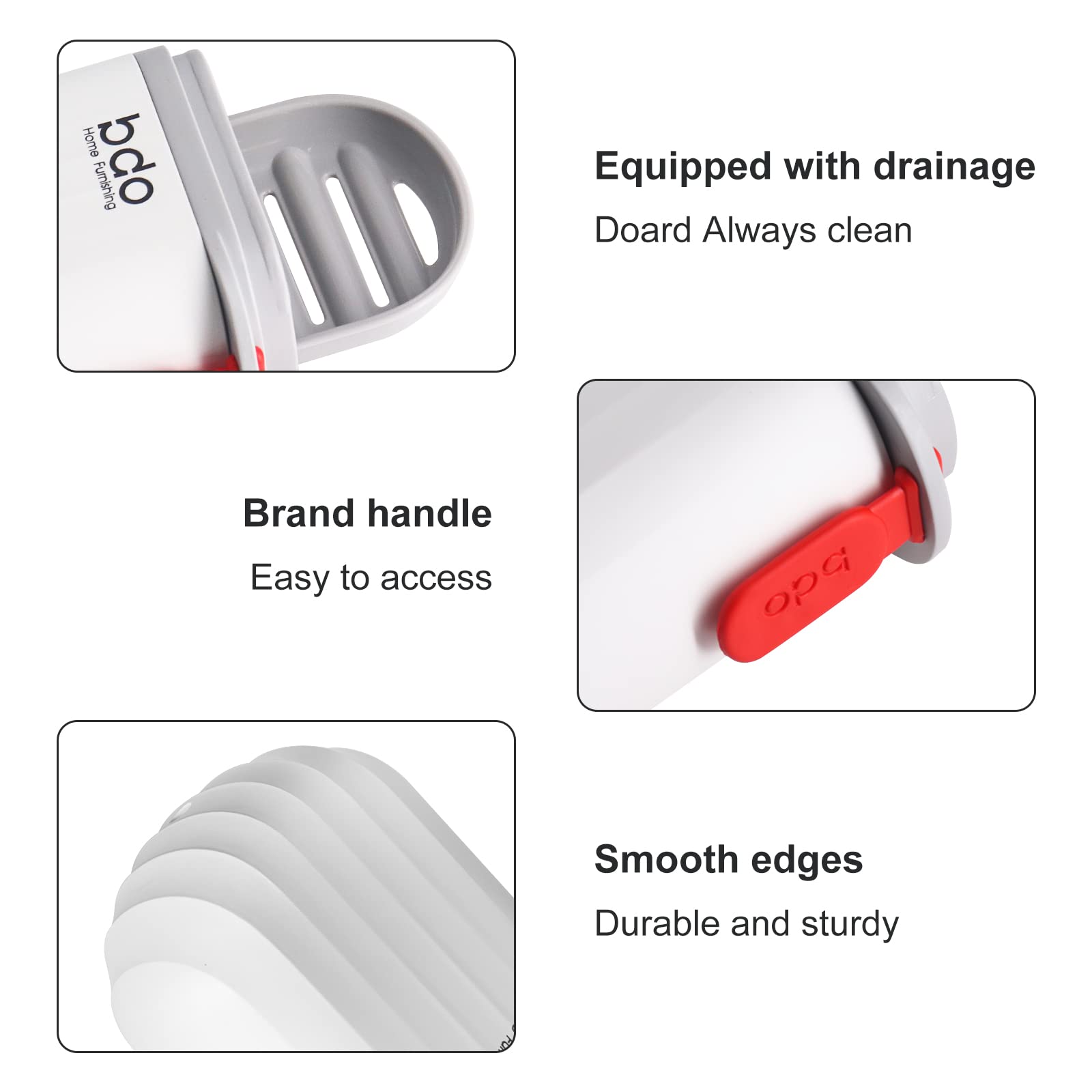 Hooshion Soap Holder, 2-Pack Travel Soap Container With Lid, Portable Leak-Proof Soap Box For Bathroom Camping Travel Gym