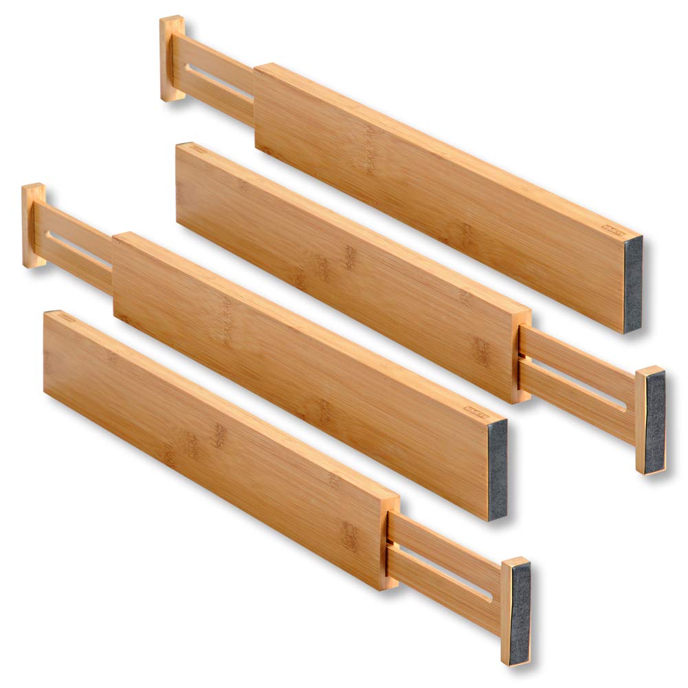 Kesper 17074 13 Drawer Divider, Bamboo, Brown