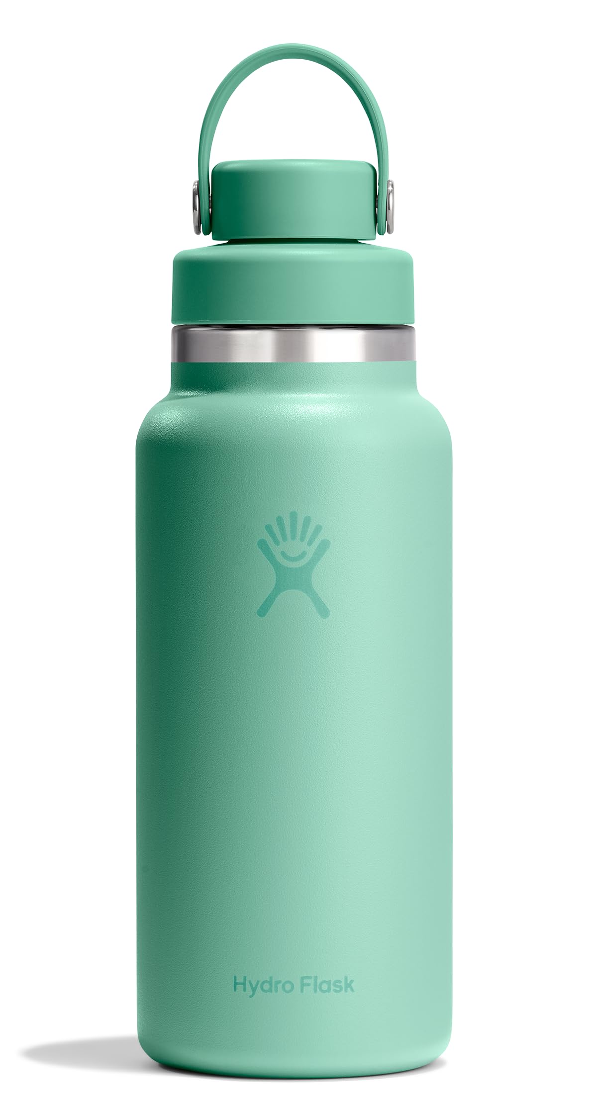 Hydro Flask Water Bottle - Insulated Stainless Steel - Wide Mouth Flex Chug Lid, Non Spill, Leakproof in 32 Oz Mermaid Green