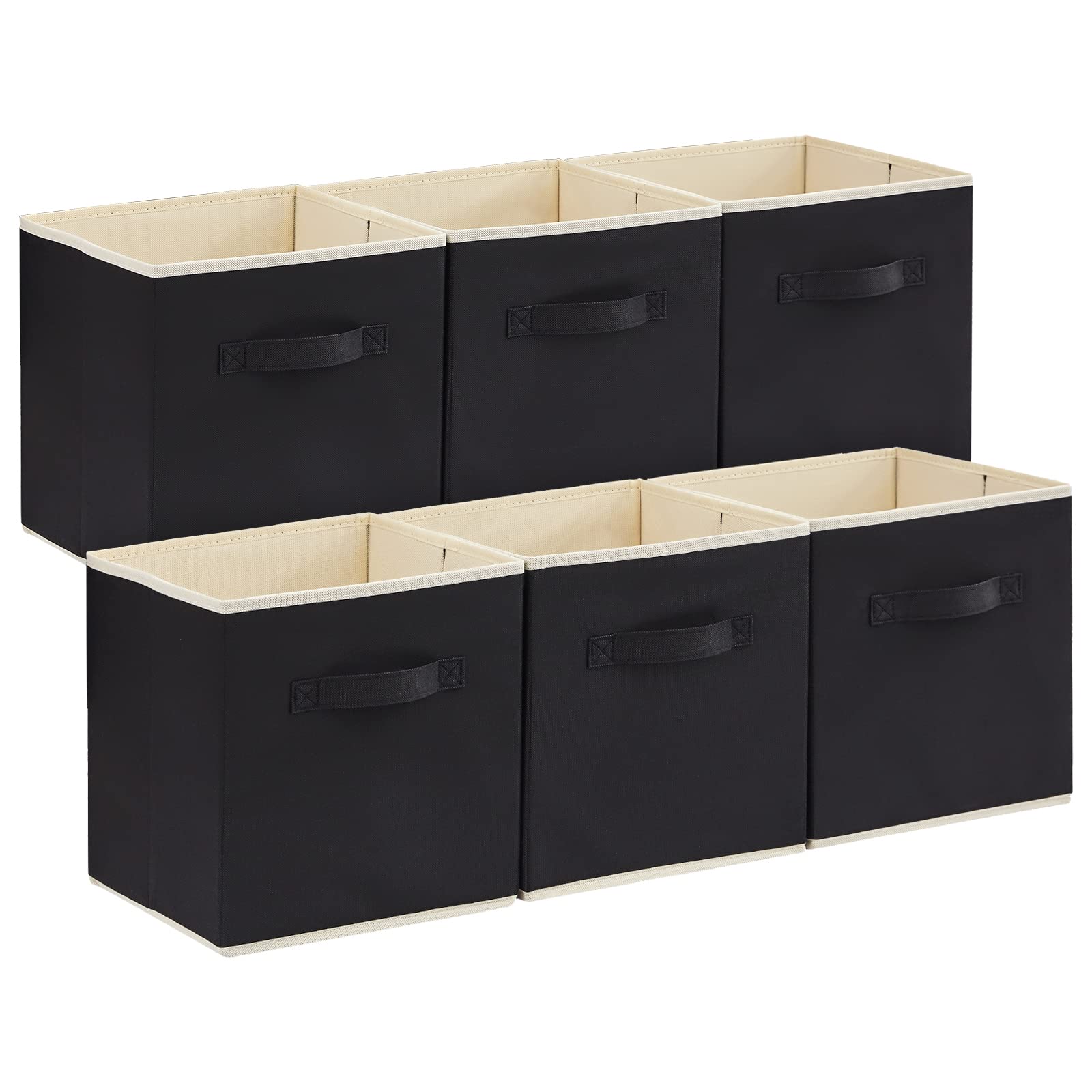 Lifewit Collapsible Storage Cubes 13 Inch Foldable Fabric Bins Multi-Color Organizers Decorative Organizing Baskets For Shelves