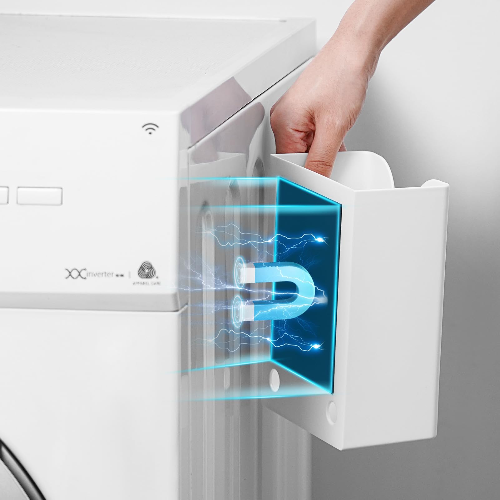 Magnetic Dryer Sheet Holder For Laundry Room, Dryer Sheet Container,Dryer Sheet Dispenser,Plastic Wall Dryer Sheet Box For Laund