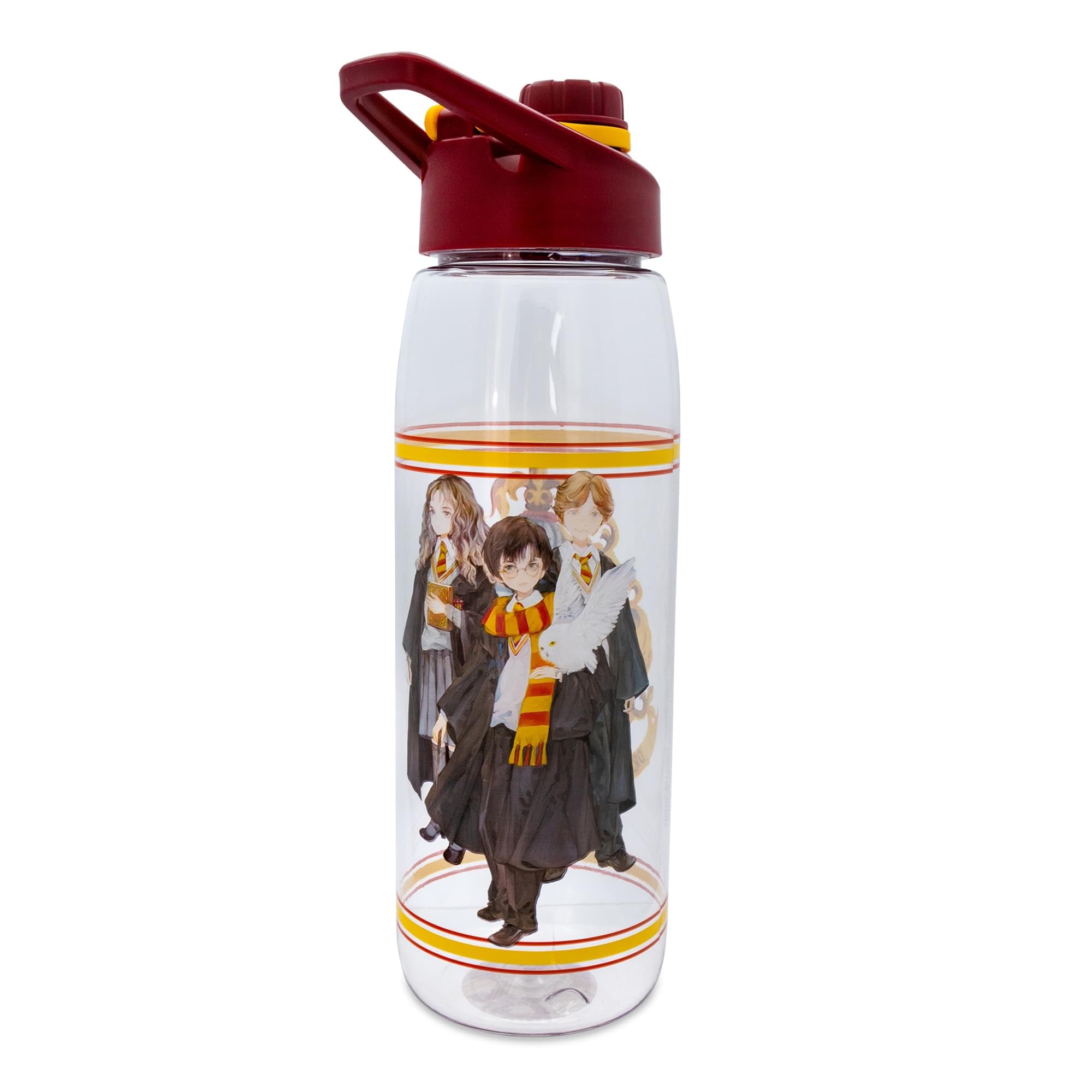 Harry Potter Hogwarts Anime Water Bottle With Screw-Top Lid  Holds 28 Ounces