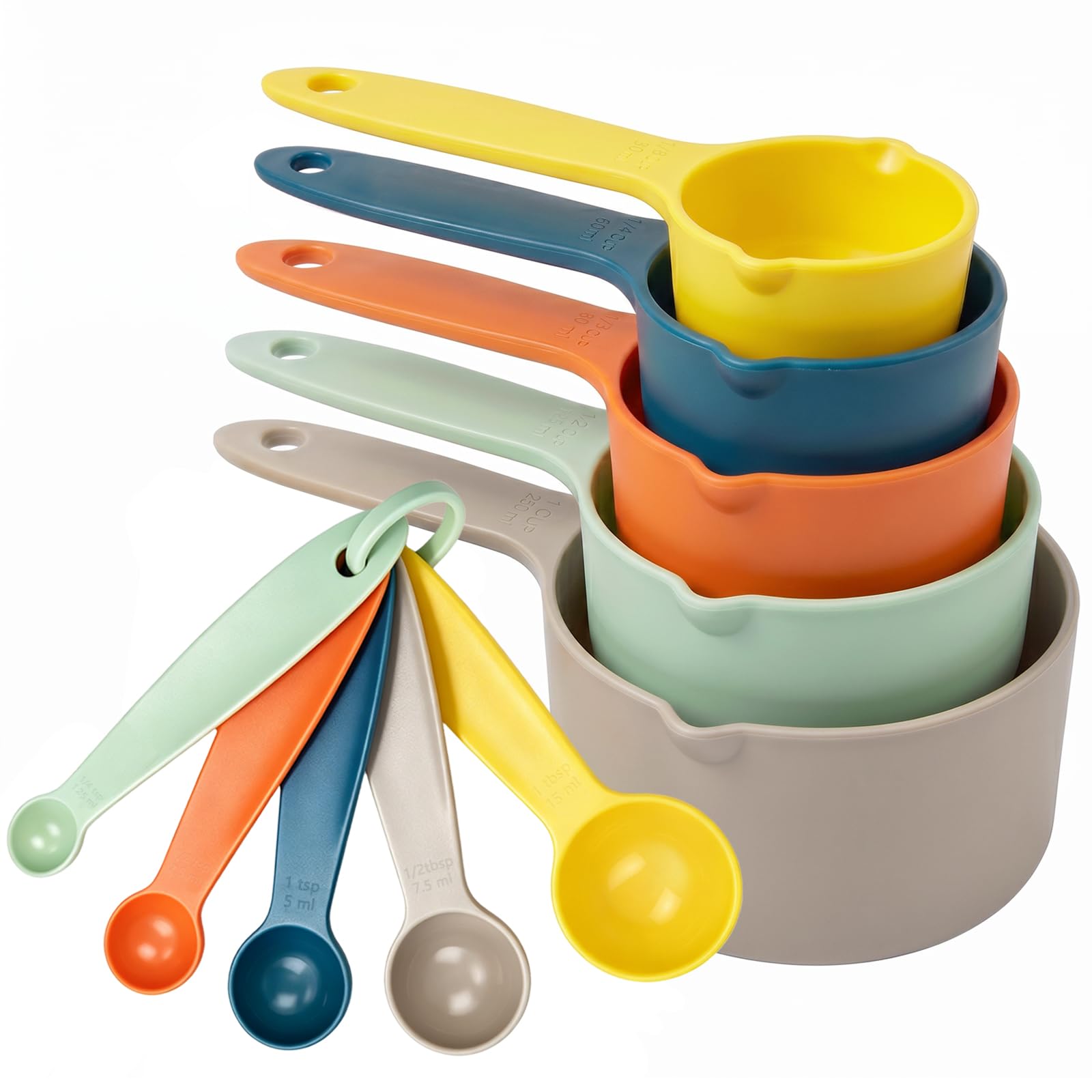 AskBed 10 pcs Measuring Cups & Spoons Set, Kitchen Gadgets