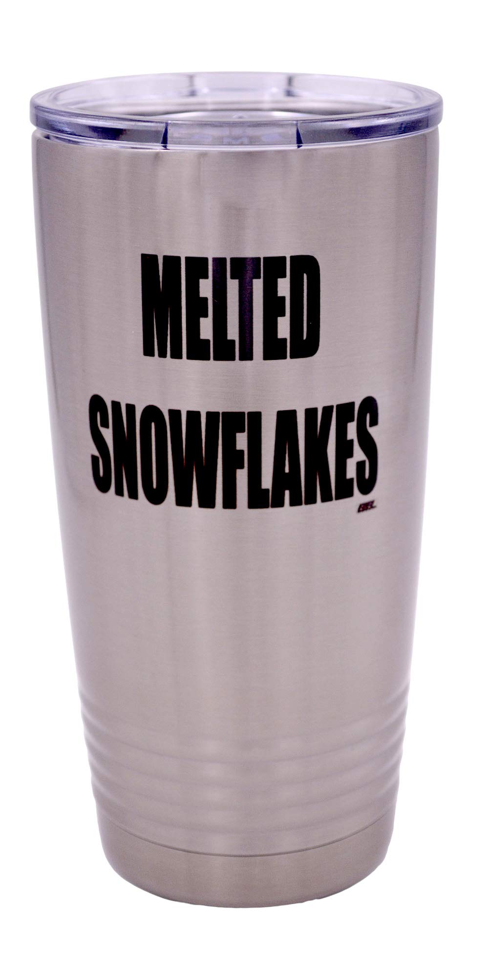 Rogue River Tactical Funny Melted Snowflakes 20 Ounce Large Stainless Steel Travel Tumbler Mug Cup Gift For Conservative Or Repu