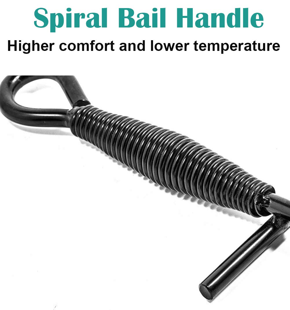 Camp Cast Iron Dutch Oven Lid Lifter And Folding Finish Camp Dutch Oven Lid Stand Can Be Used As Trivet, Lifter And Skillet Hold