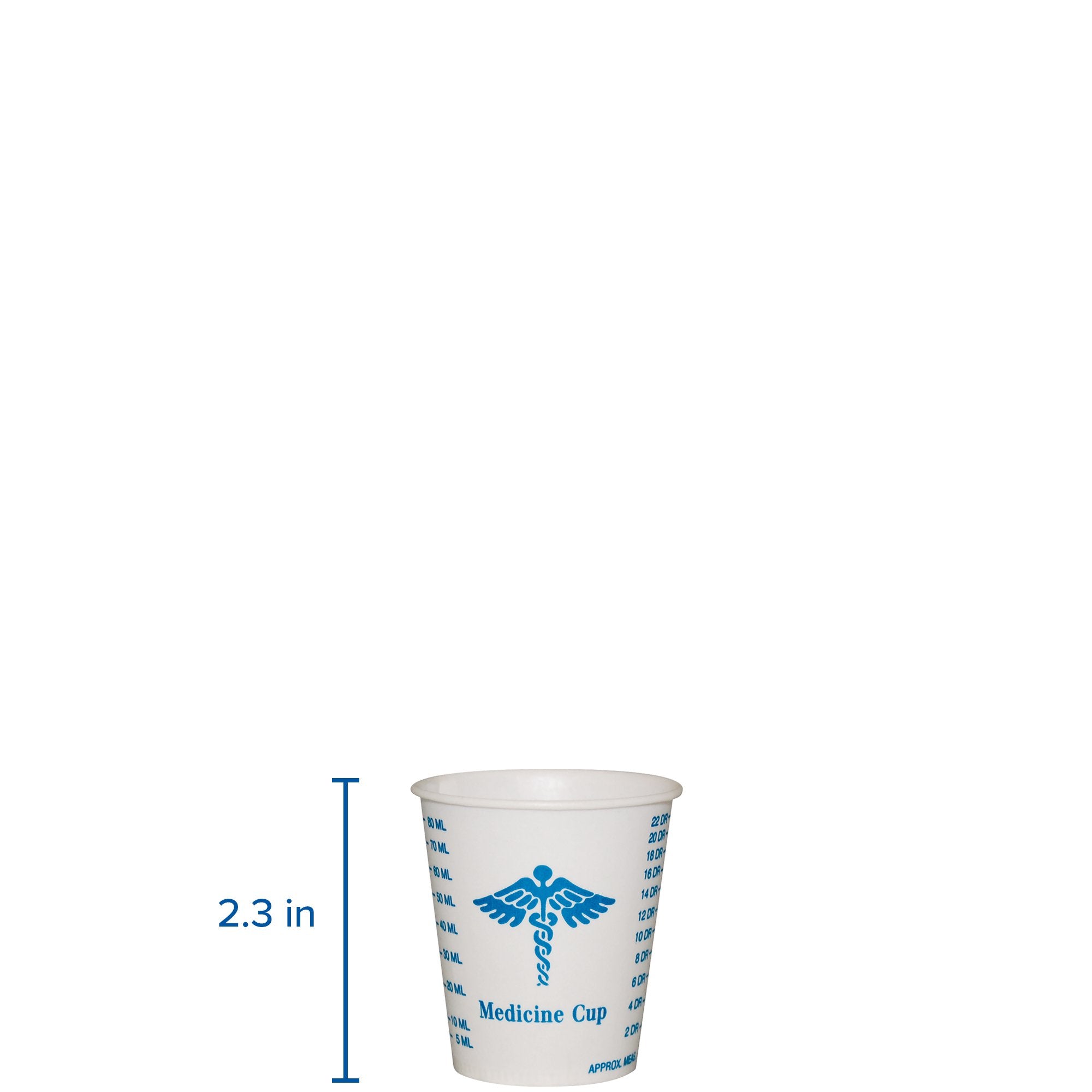 Solo R3-43107 3 Oz Graduated Medicine Waxed Paper Cold Cup (Case Of 5000)