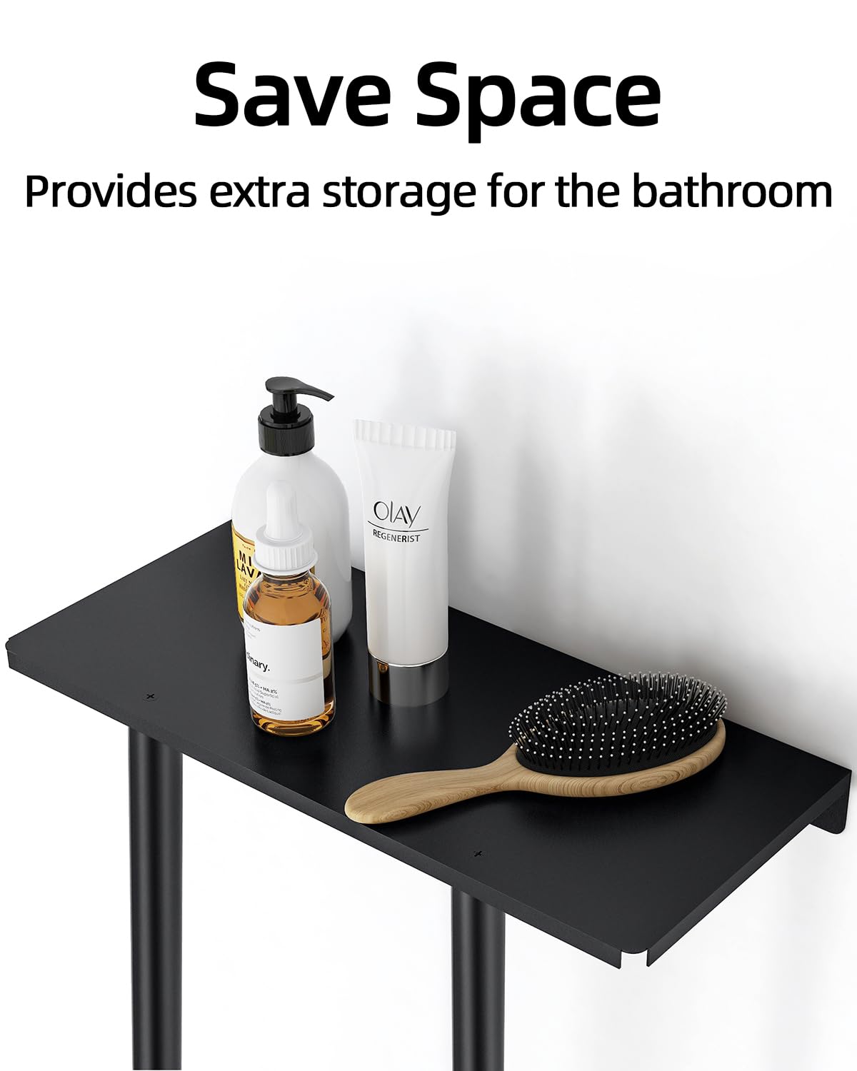 Bathroom Towel Storage Rack, Stwwo Towel Racks For Bathroom Wall Mounted 30 Inch With Shelf Can Holds 6 Large Towels, Wall Towel