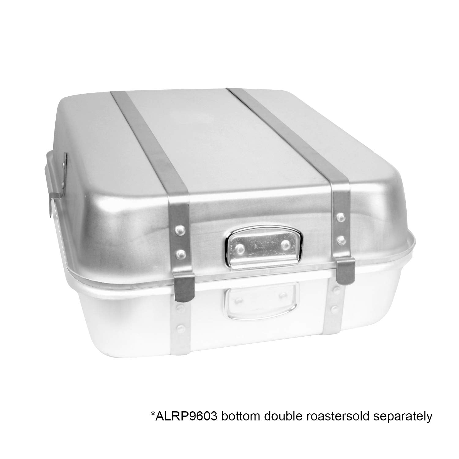Thunder Group - 24'''' X 18'''' Aluminum Double Roaster W/Straps & Lugs