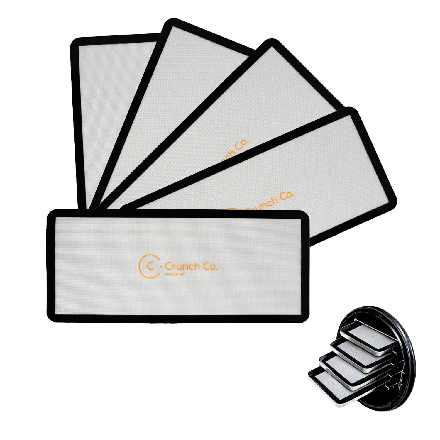 Crunch Co. Silicone Mats For Harvest Right Freeze Dryer (M - Medium) 5 Pack