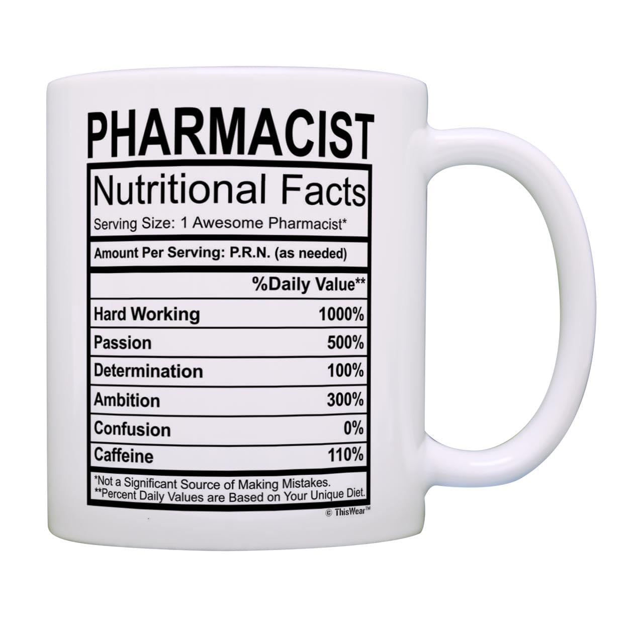 Pharmacist Gifts For Women Pharmacist Nutritional Facts Pharmacist Graduation Gifts Pharmacist Gift Ideas Gift Coffee Mug Tea Cu