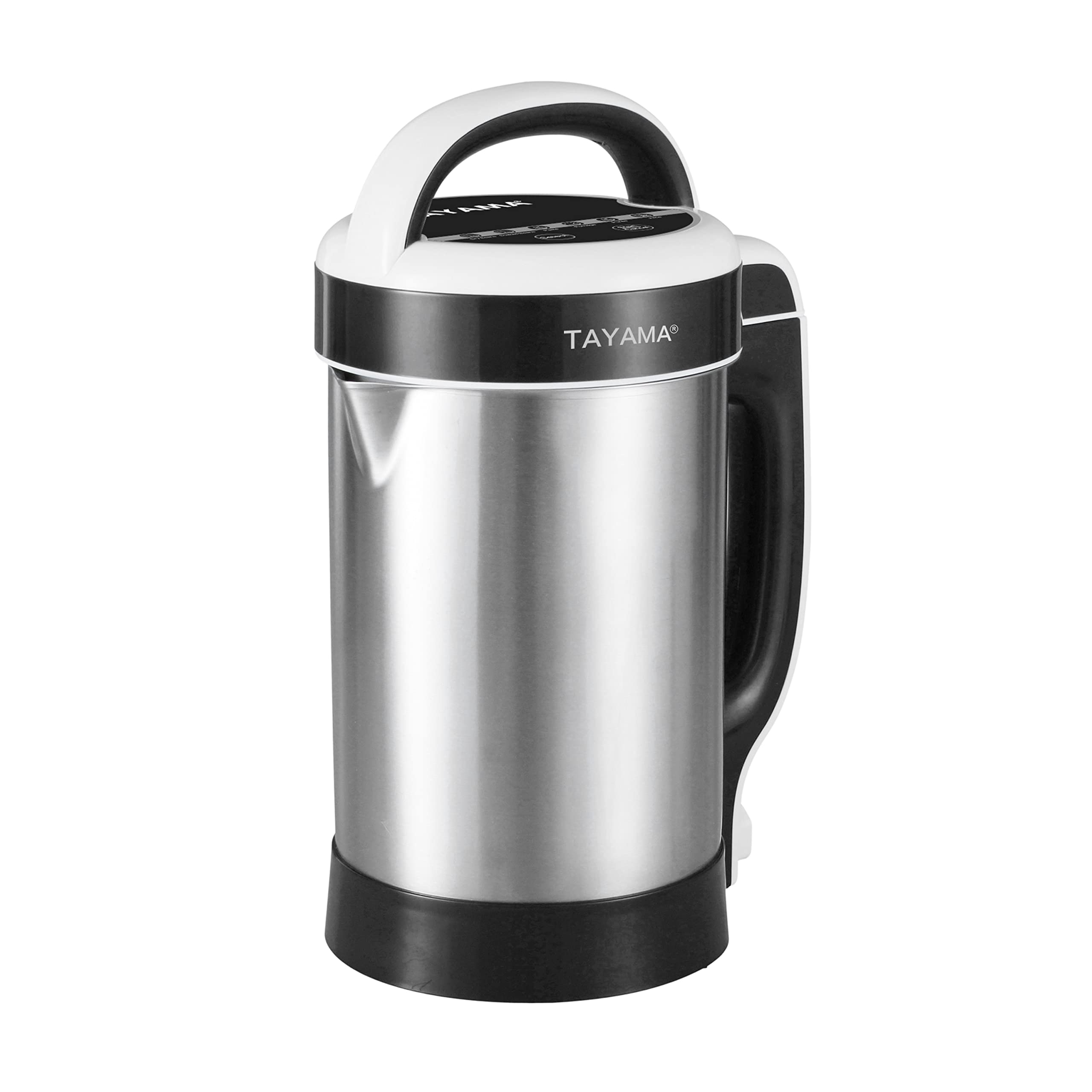 TAYAMA Multi-Functional Soy and Nutmilk Maker, 1.3L, Stainless Steel, Black, Model DJ-15SG