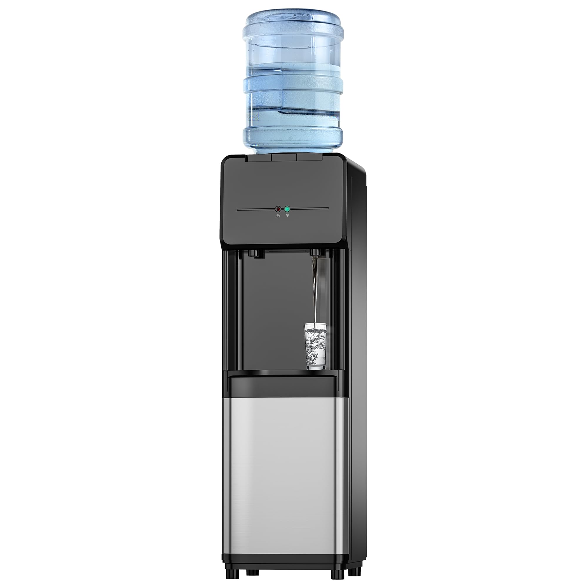 Euhomy Hot & Cold Water Dispenser, Top Loading Water Dispenser For 3 Or 5 Gallon Bottles, Top Loading Hot & Cold Water Dispenser
