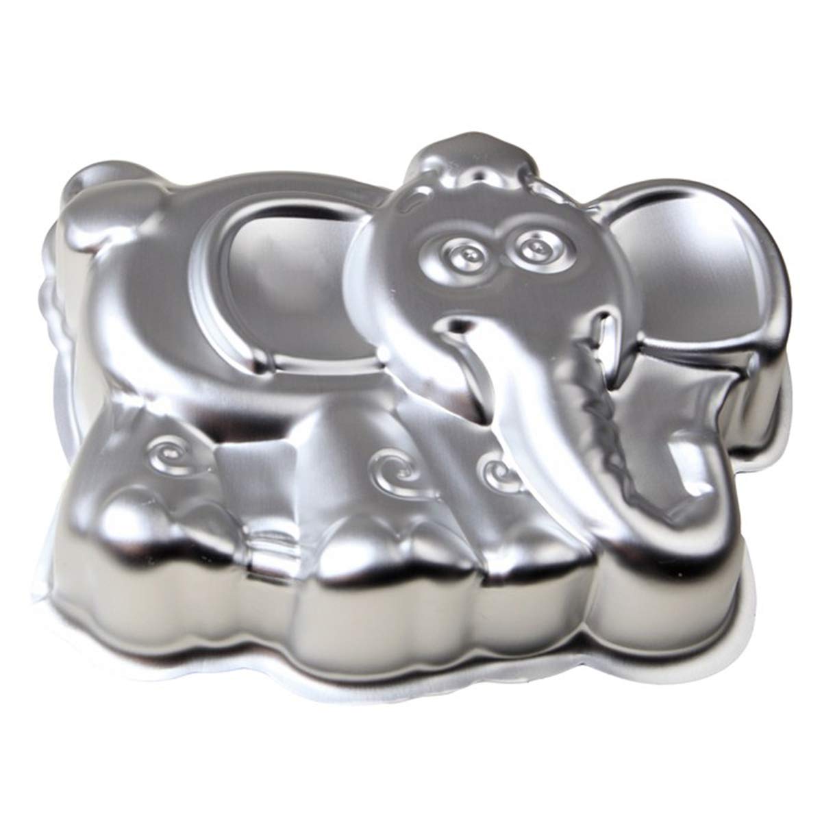 Pormasbenzer 10-Inch Elephant Shaped Cake Pan Mould Aluminum 3D Animal Diy Cake Baking Pan For Birthday, Anniversary, Party, Chr