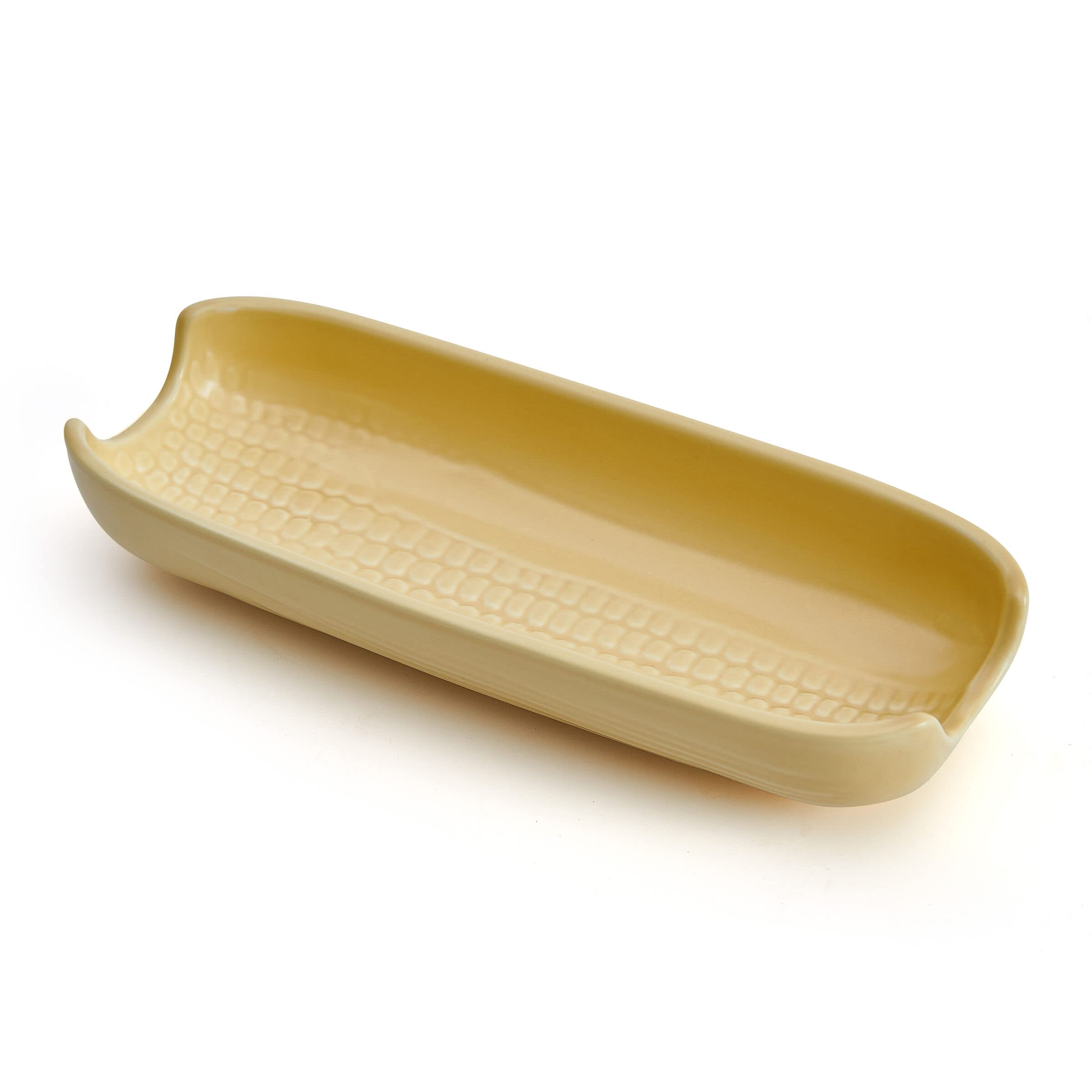 Pfaltzgraff Callie Stoneware Corn Dishes, Set Of 4, Yellow