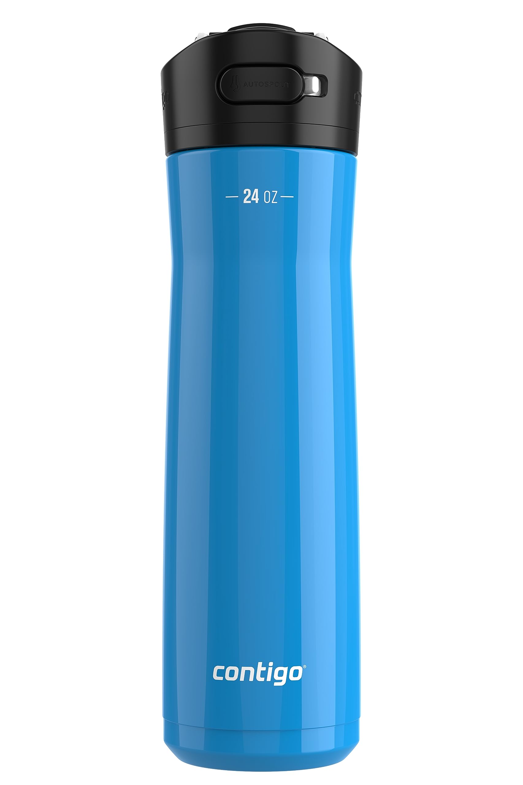 Contigo Ashland Chill Stainless Steel Water Bottle, 24Oz, Leakproof Lid & Straw, Keep Drinks Cold For 24Hrs & Hot For 6Hrs, Idea