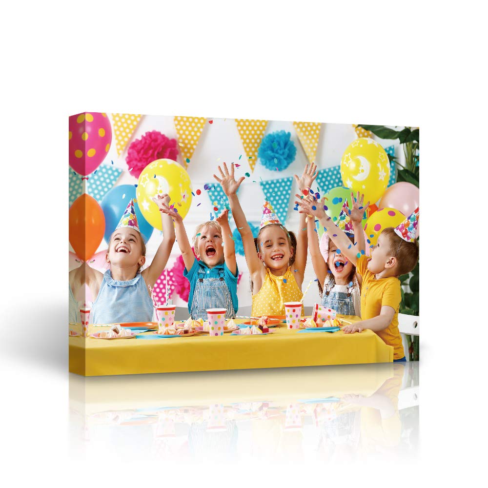 Signleader Canvas Prints With Your Child Photos, Personalized Canvas Wall Art, Happy Moment Canvas Pictures Custom Wall Art - 18