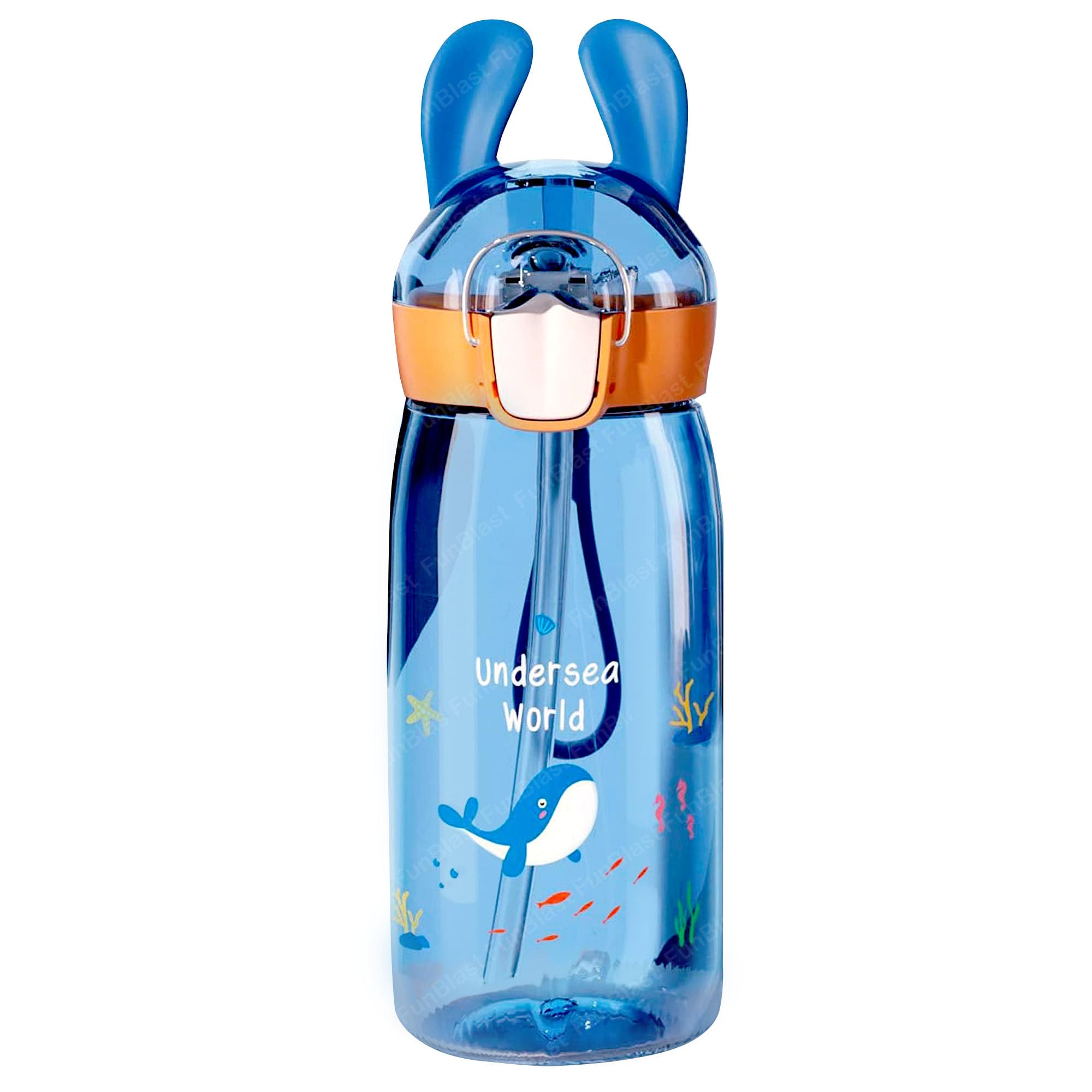 Funblast Water Bottle For Kids, Cute Design Water Bottle With Sipper, Sipper Bottle For Kids - Anti-Leak Kids Cartoon Water Bott