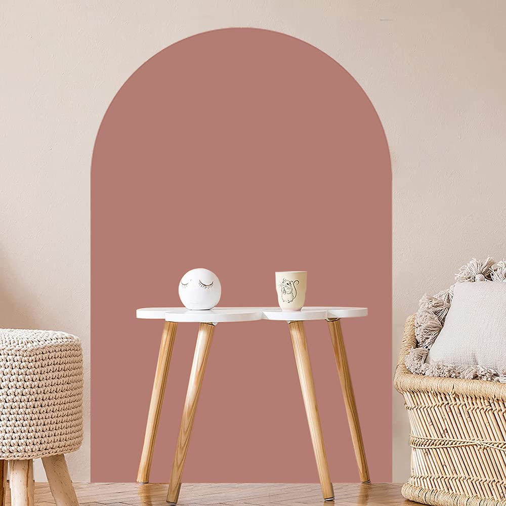 Supzone Arch Wall Decals Boho Wall Sticker Abstract Peel and Stick Wall Decor Removable Color Block Mural Art for Bedroom Living