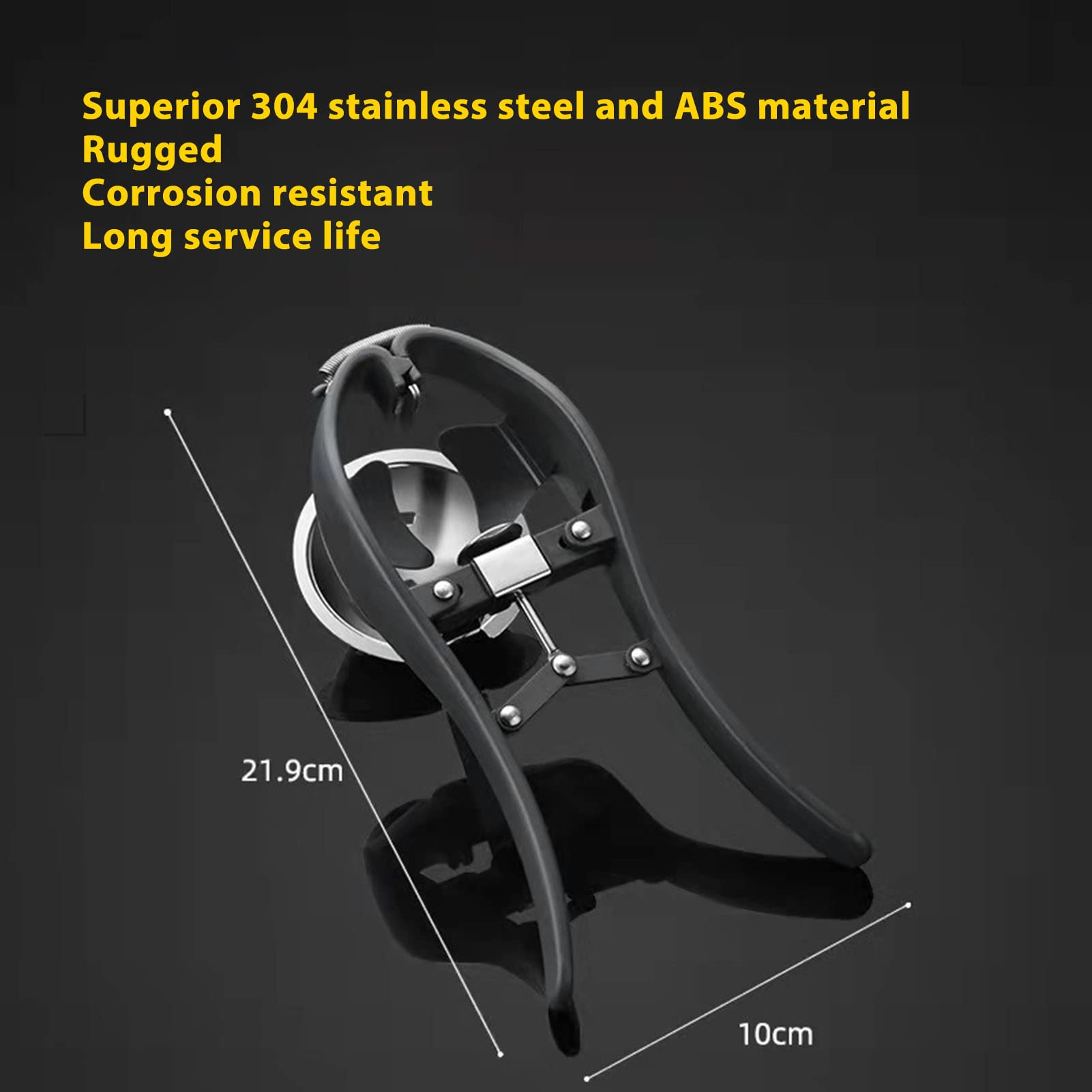 Aunmas Automatic Egg Cracking Tool, Egg Opener 304 Stainless Steel Eggshell Cutter Egg Cracker Kitchen Tool With A Spring