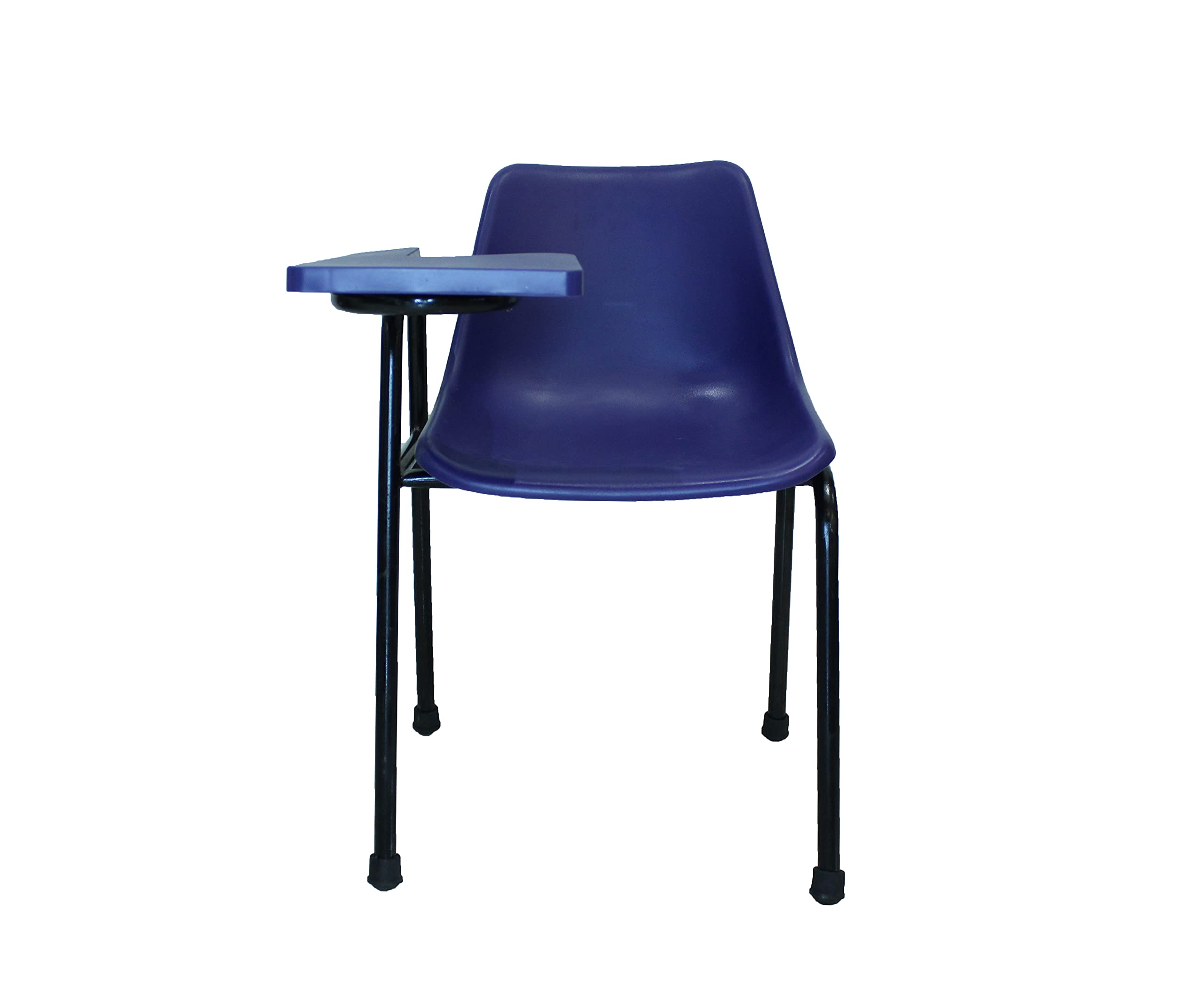 Finch Fox Student Plastic Chair With Writing Pad, Heavy Density Pipe, Anti Skid Buffer (Blue)