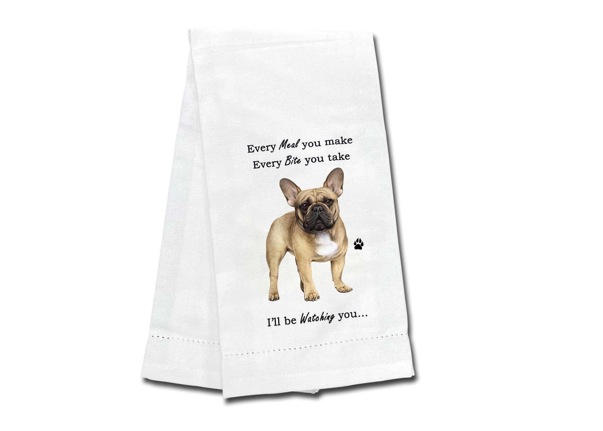French Bulldog Kitchen Towel - Soft Highly Absorbent - French Bulldog Gifts - Dish Towels For Washing Dishes - Tea Towels - Reus