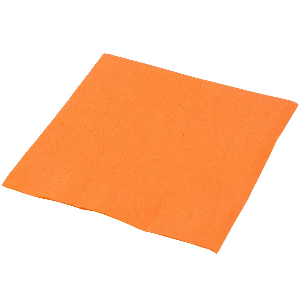 Festive Orange Peel 2-Ply Beverage Napkins - 5 X 5 (Pack Of 40) - Durable, Absorbent & Vibrant - Perfect For Parties, Holida
