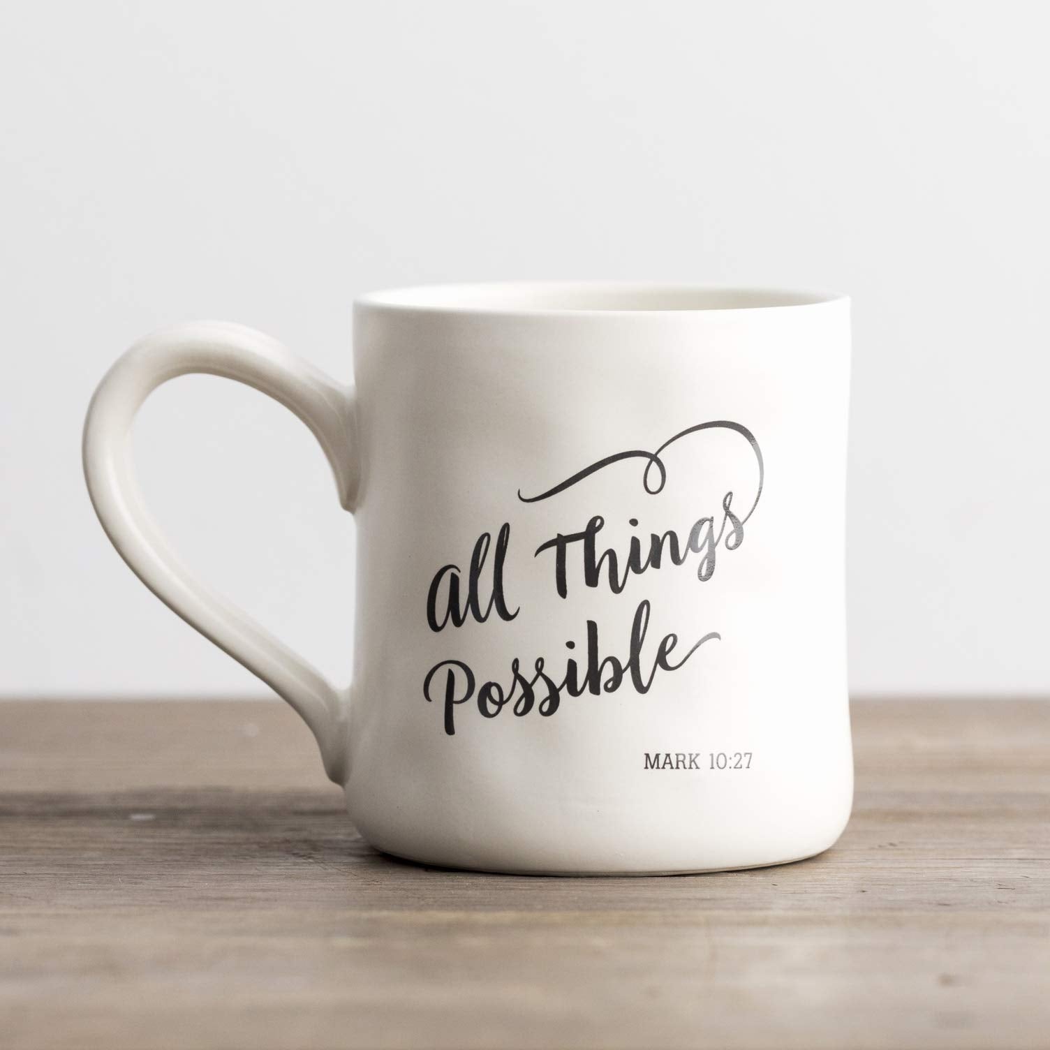 DaySpring - All Things Possible - Inspirational Hand-Thrown Ceramic Mug (71456)