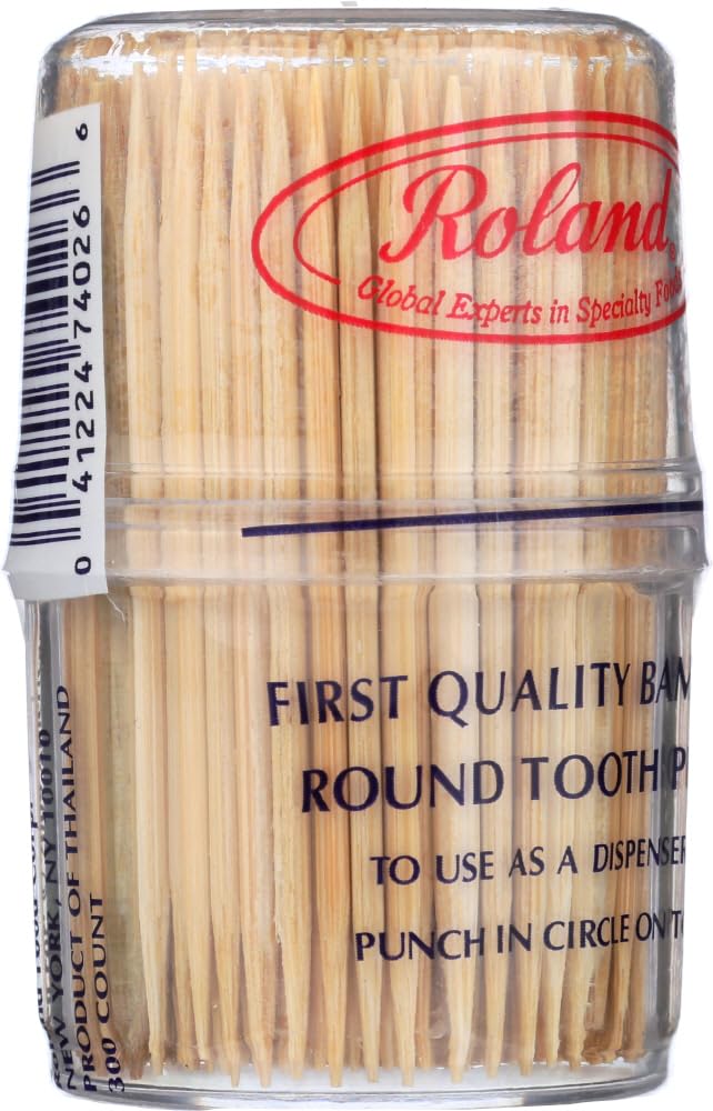 R. Bamboo Toothpicks/Plastic Canister - 300 Count, 300-Count (Pack Of 288)