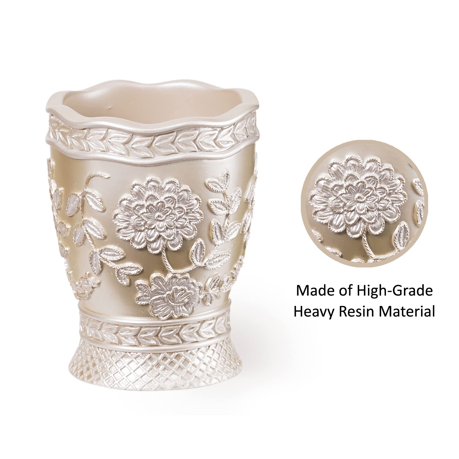 Popular Bath 942705 Rose Vine, Tumbler, Beige-Taupe