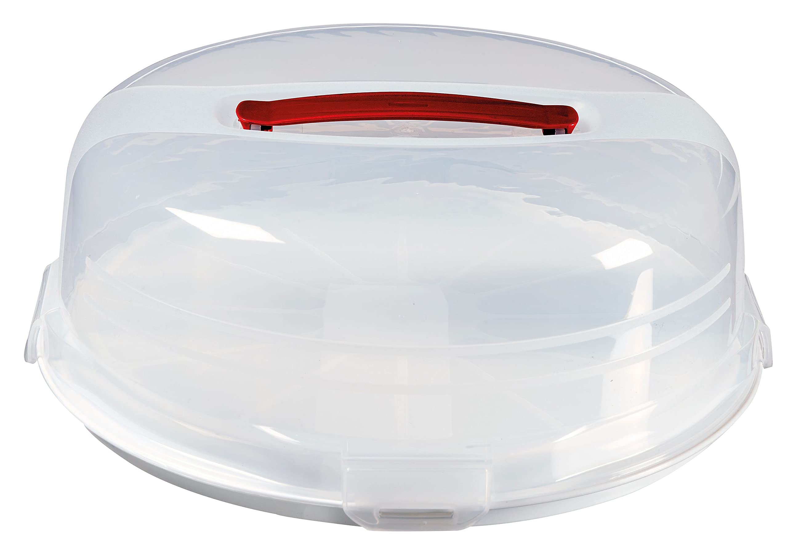 Curver 219974 Round Cake Box 27.5 X 27.5 X 8Cm Plastic White