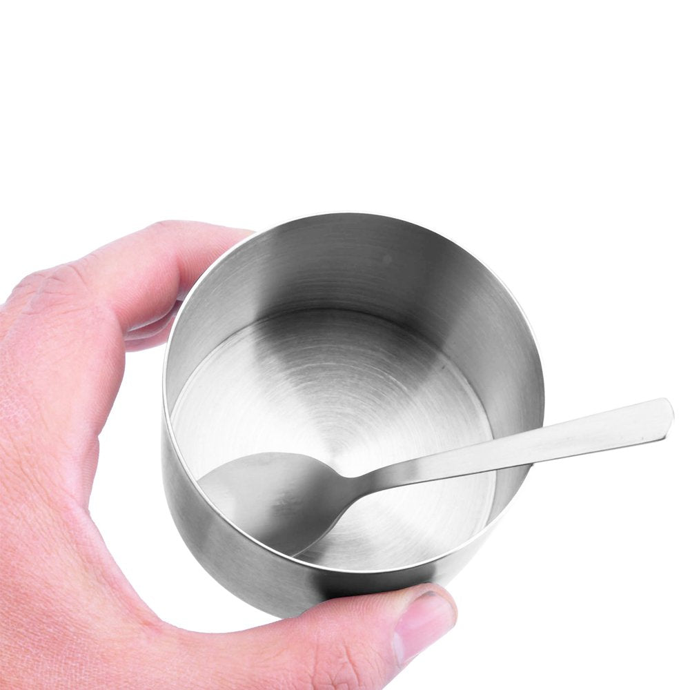 Arswin Sugar Container With Lid And Spoon,Spice Jars,Stainless Steel 12 Ounce Sugar Bowl,Multi-Function Spice Salt Brown Sugar J