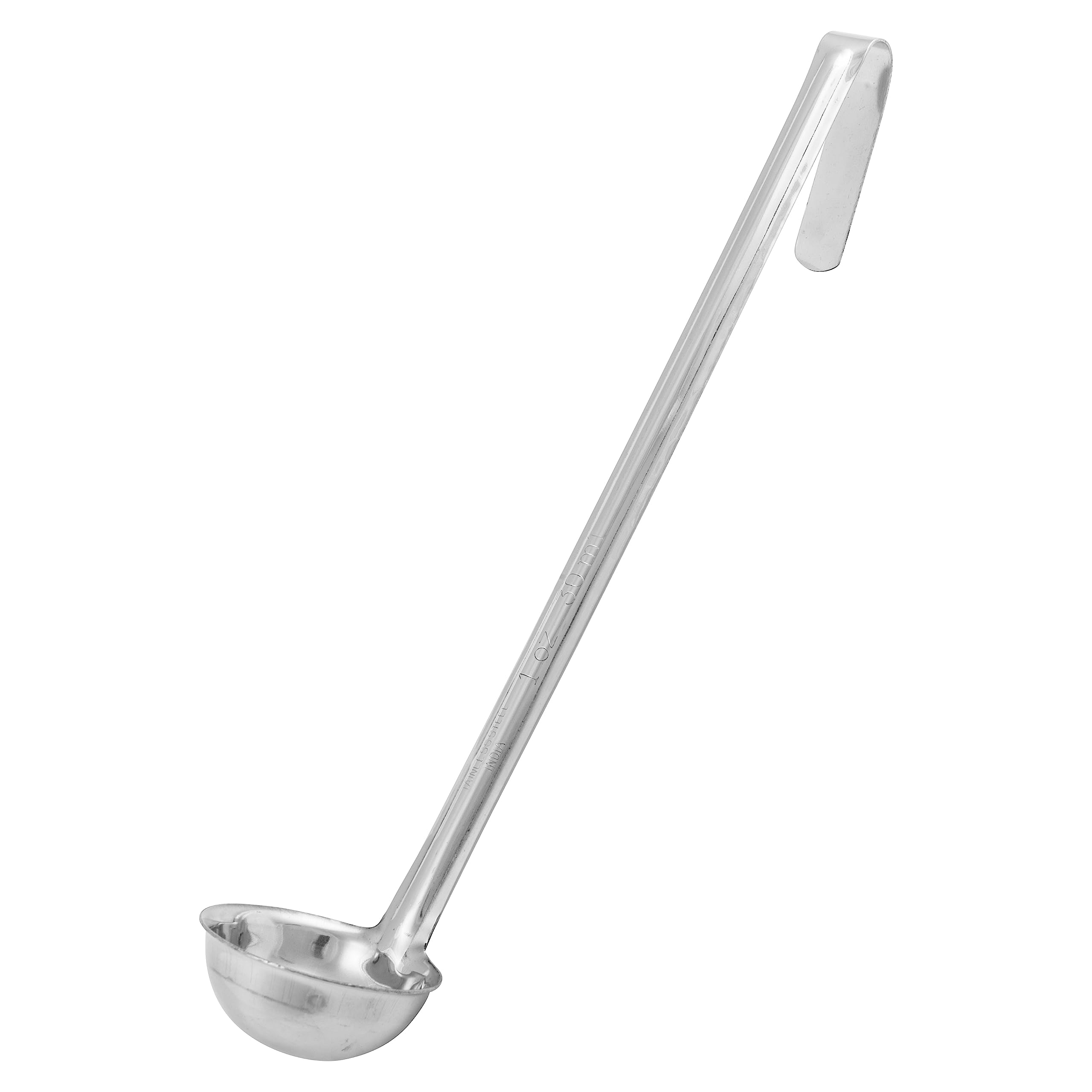 Winco Ldin-1 Prime Series 1 Oz One-Piece Stainless Steel Serving Ladle