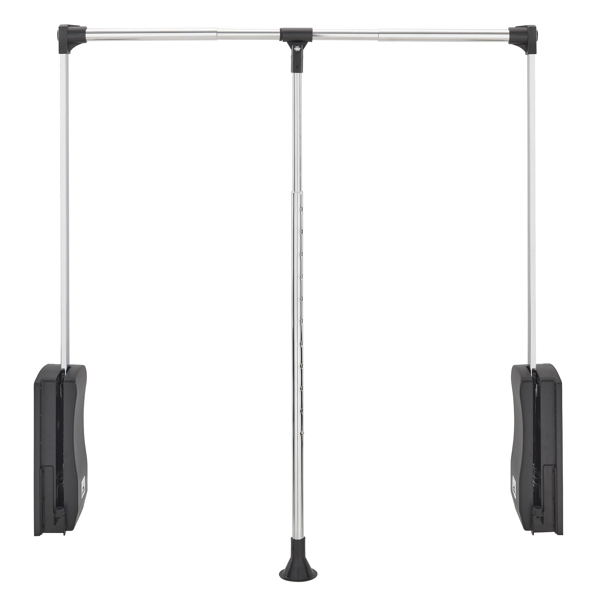 Rev-A-Shelf 26''-35'' Pull Down Adjustable Side Mounted Closet Rod For Kitchen/Bathroom Cabinets W/Telescoping Handle & Hardware