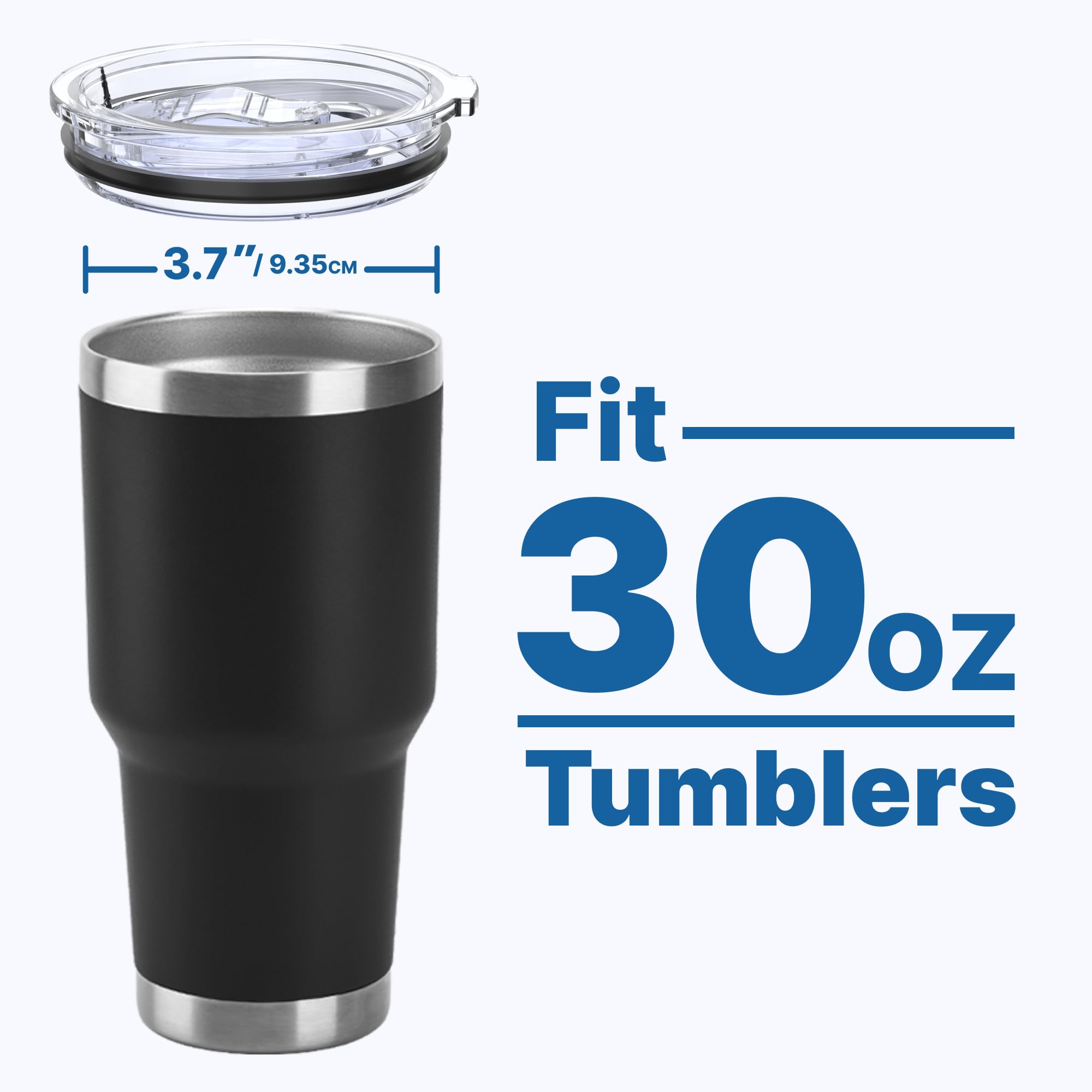 Bluwing 30 Oz Tumbler Lids, Spill Proof Replacement Lid For Yeti, Bjpkpk, Albor, Ds 30 Oz Tumbler And More, Bpa Free