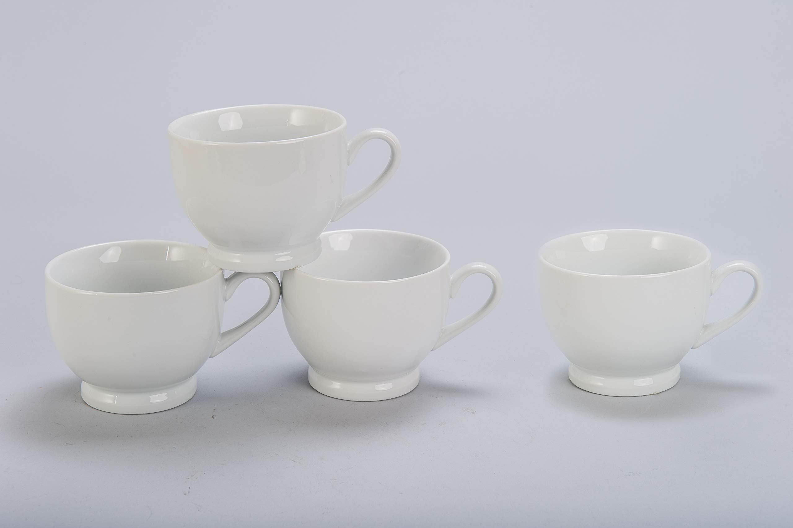 Bia Cordon Bleu 903217S4Sioc Espresso Cups Footed Cappuccino Mugs, One Size, White